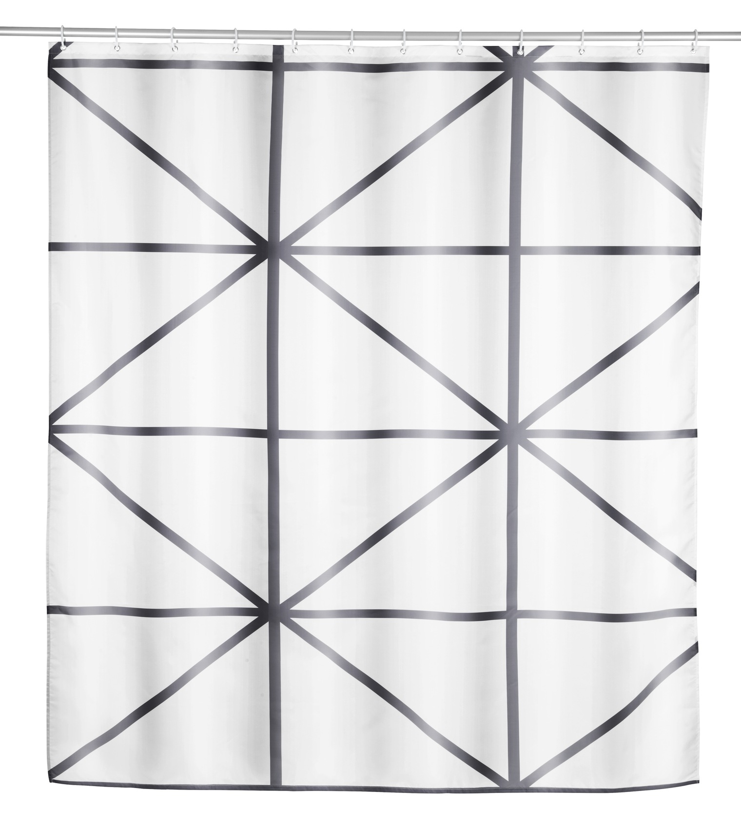 SCHÖNER WOHNEN-Kollektion Duschvorhang ""Shege"" Breite 180 cm Set, 17 Stk. günstig online kaufen