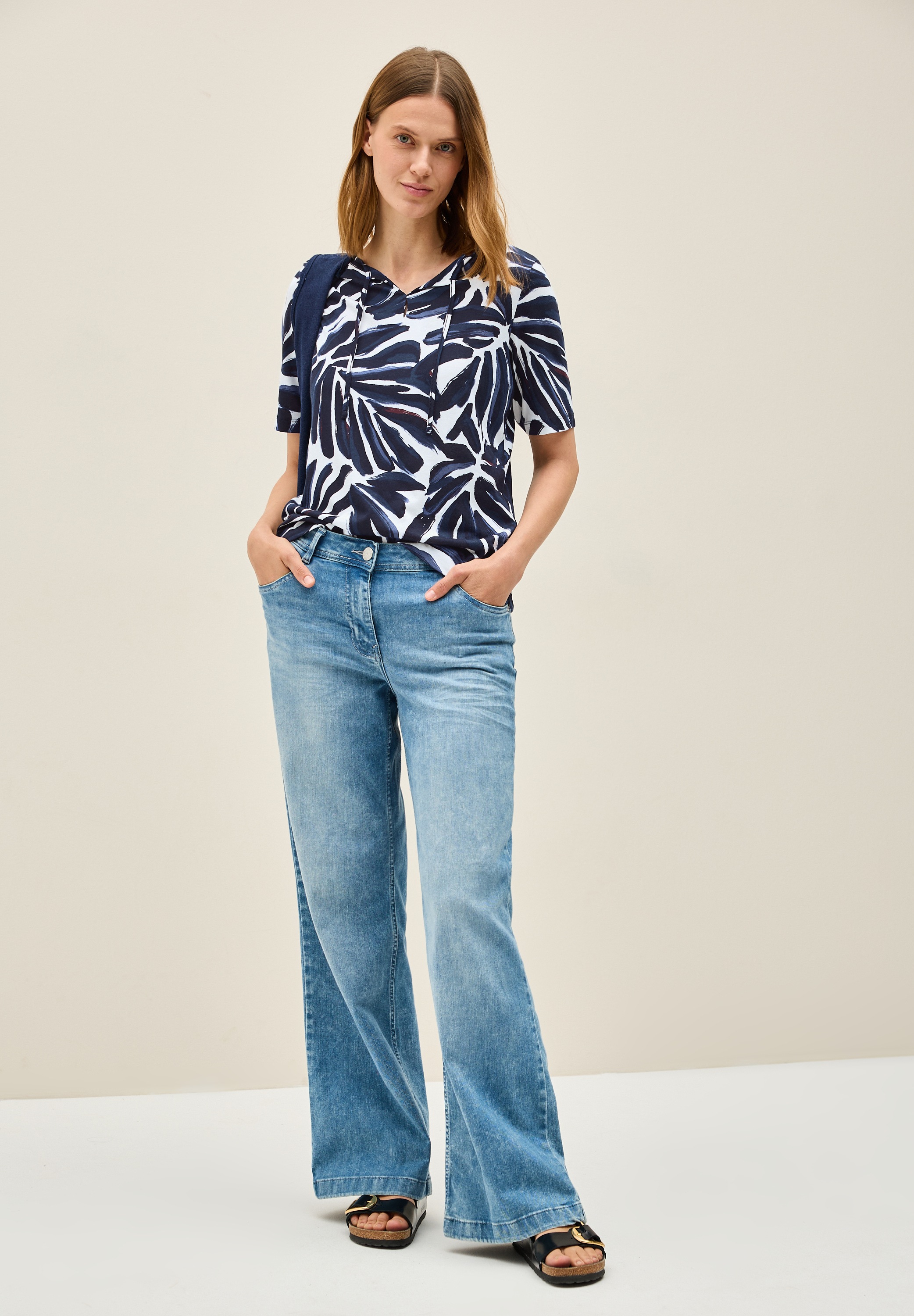 Thumbnail - Cecil Tunikashirt mit Blättermuster