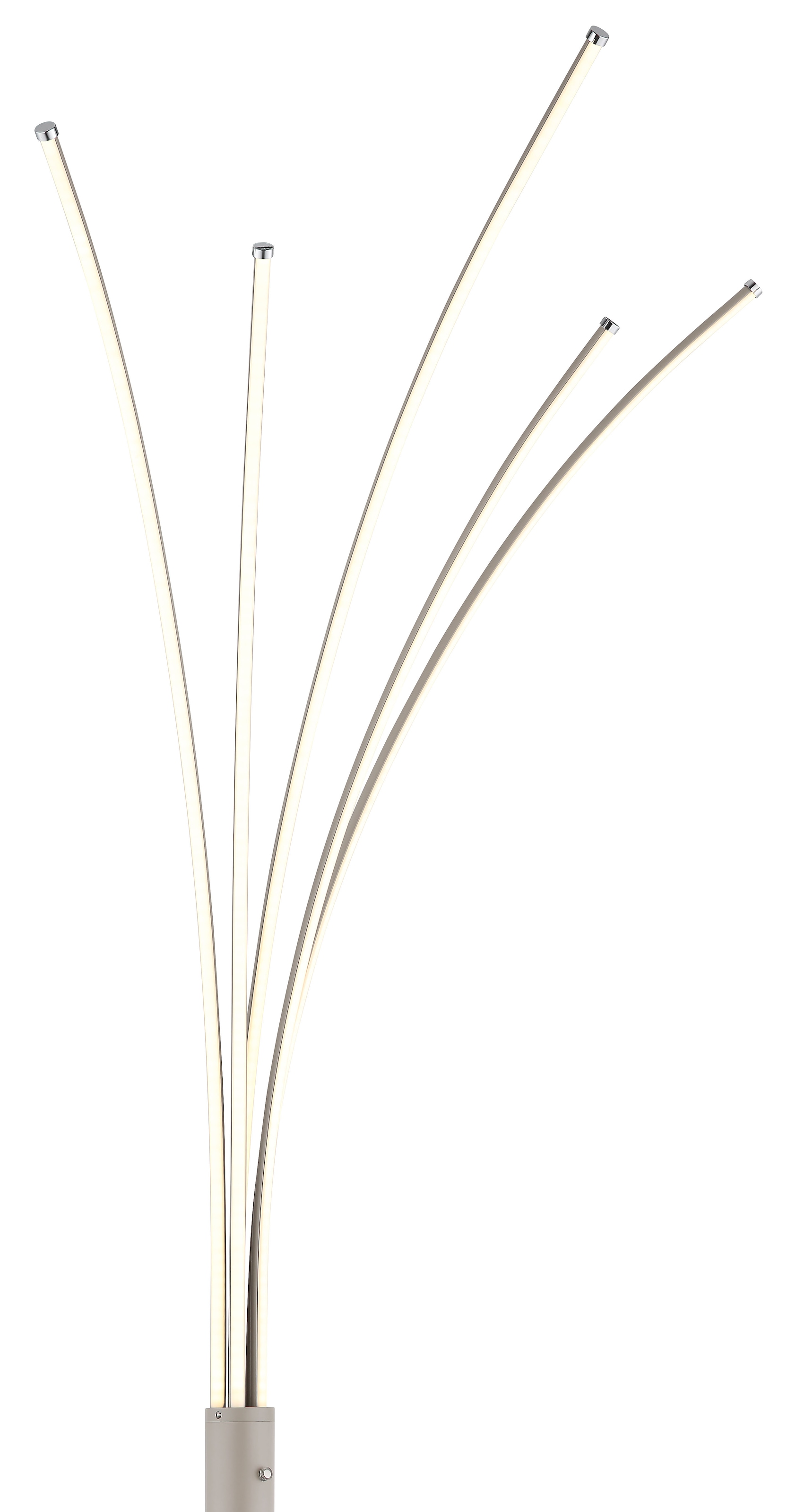 GLOBO LIGHTING Stehlampe »BIZZY« LED-Modul 1 Stk. LED Stehleuchte sandfarben, Touchdimmer, 3-Stufen, 3000K warm