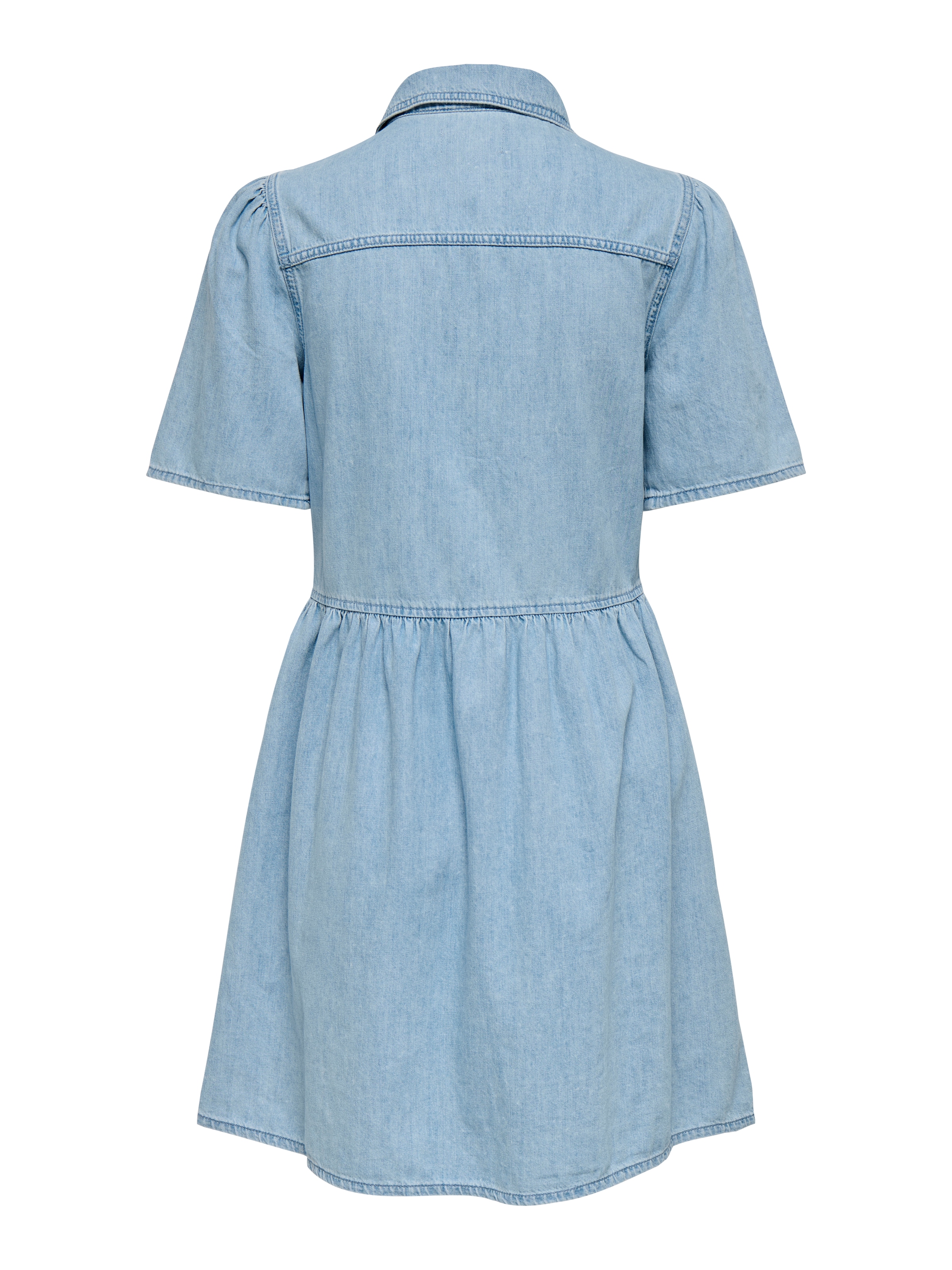 ONLY Jeanskleid »ONLEVELINE SS DNM DRESS AKM« Brusttaschen Baumwolle