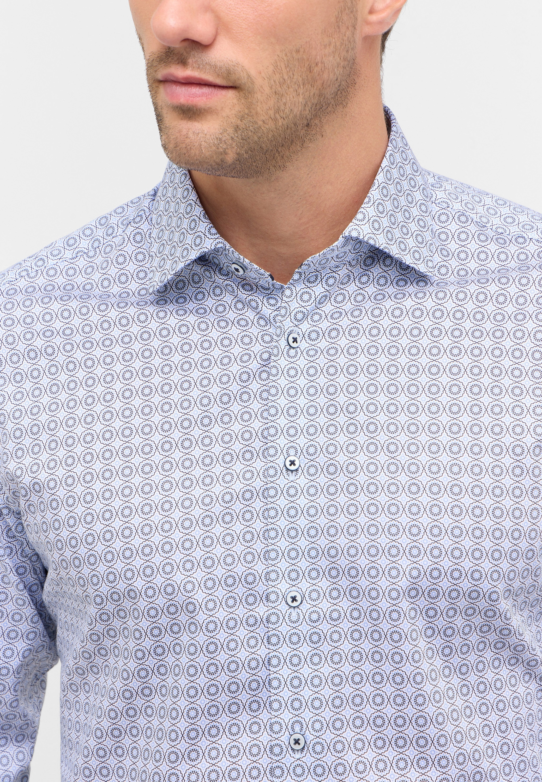 Eterna Langarmhemd »MODERN FIT« NON IRON (bügelfrei)