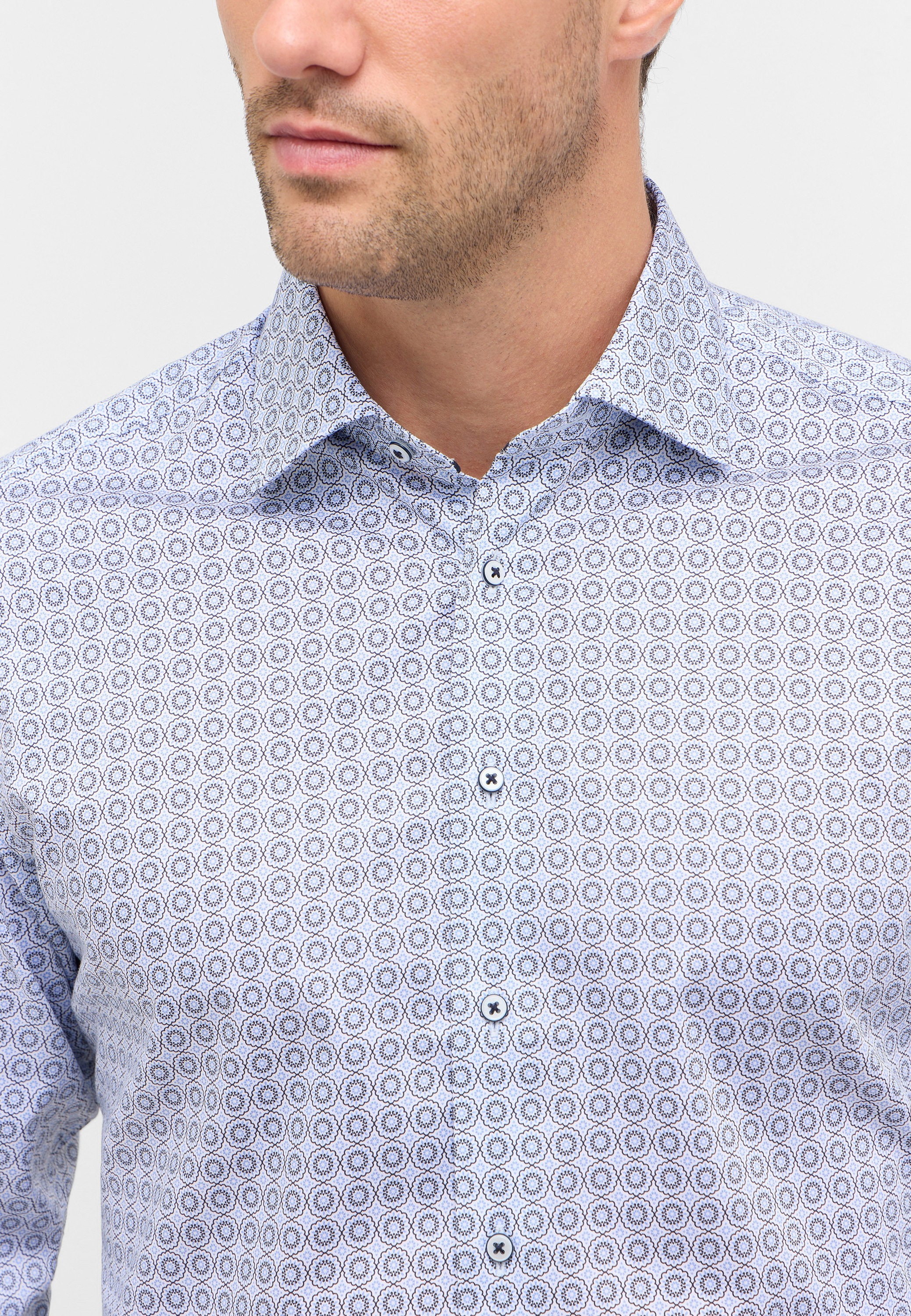 Thumbnail - Eterna Langarmhemd "MODERN FIT" NON IRON (bügelfrei)