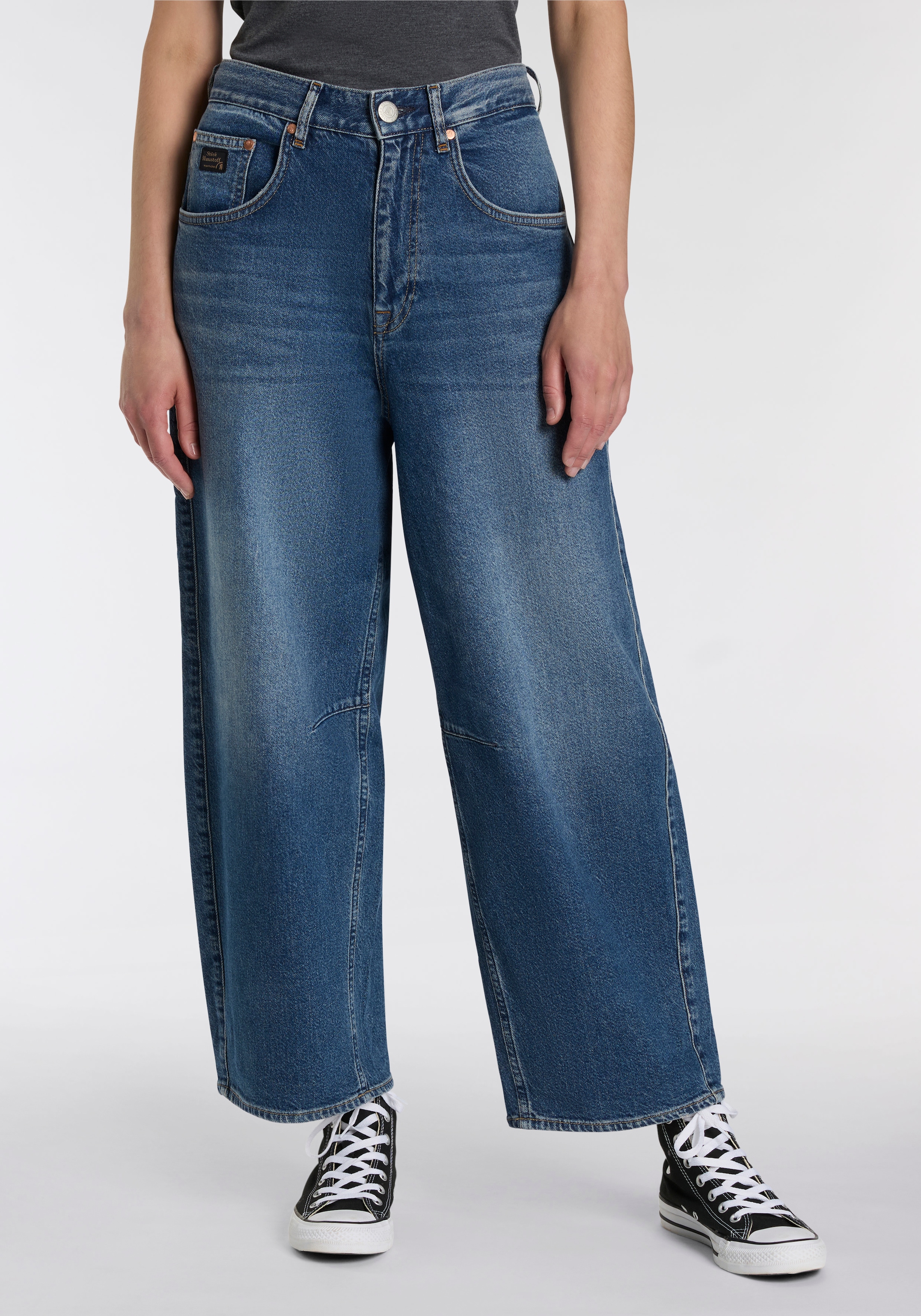 Herrlicher Weite Jeans "Barrow Denim", im O-Shape günstig online kaufen