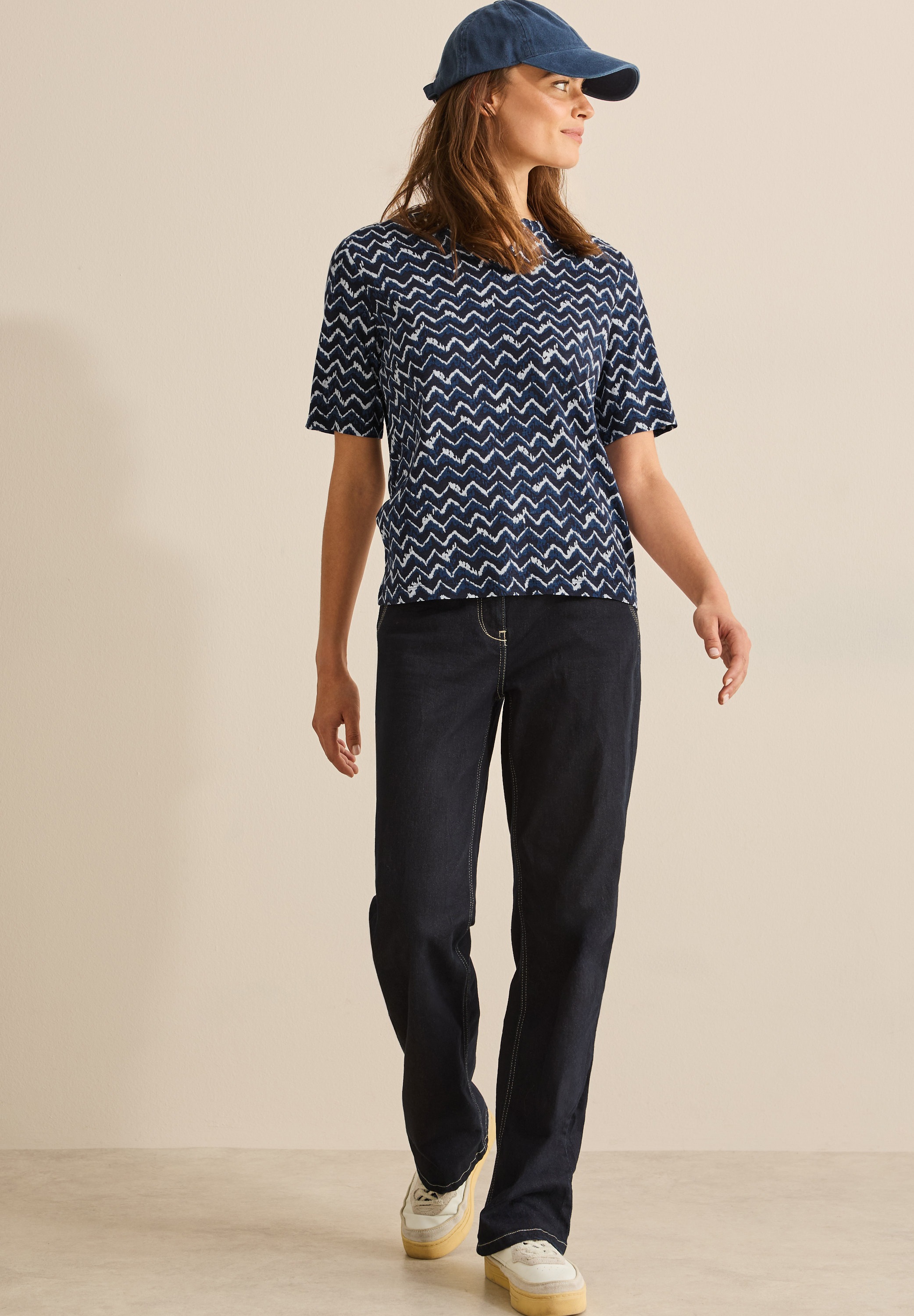 Cecil Print-Shirt, im soften Baumwoll-Mix