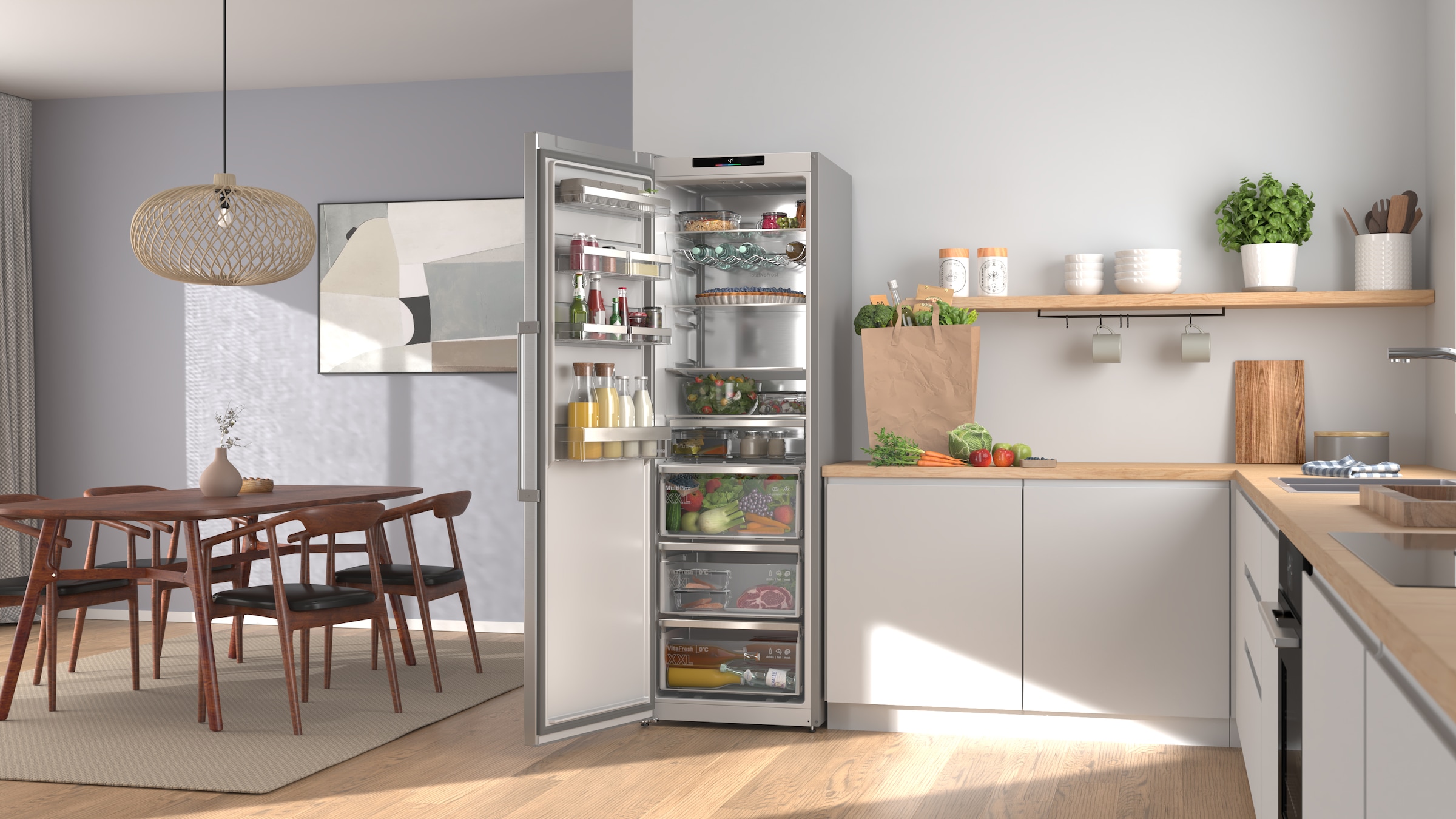 BOSCH Kühlschrank Serie 6 »KSN36AICM« 186,2 cm hoch 59,5 cm breit