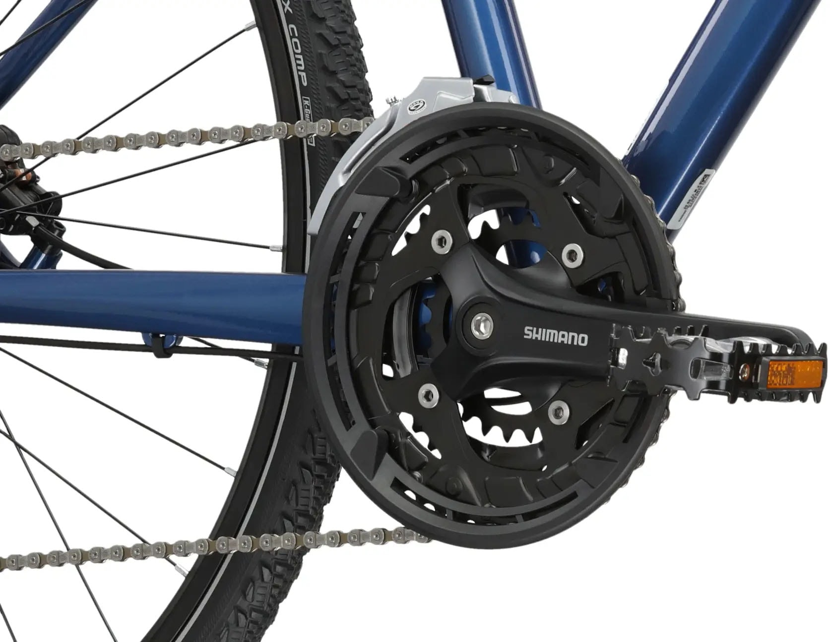 Kross Crossrad »KROSS Crossbike Evado 6.0 28" blau 27 Gänge«, 27 Gang, Shimano, Alivio M3100 Schaltwerk, Kettenschaltung