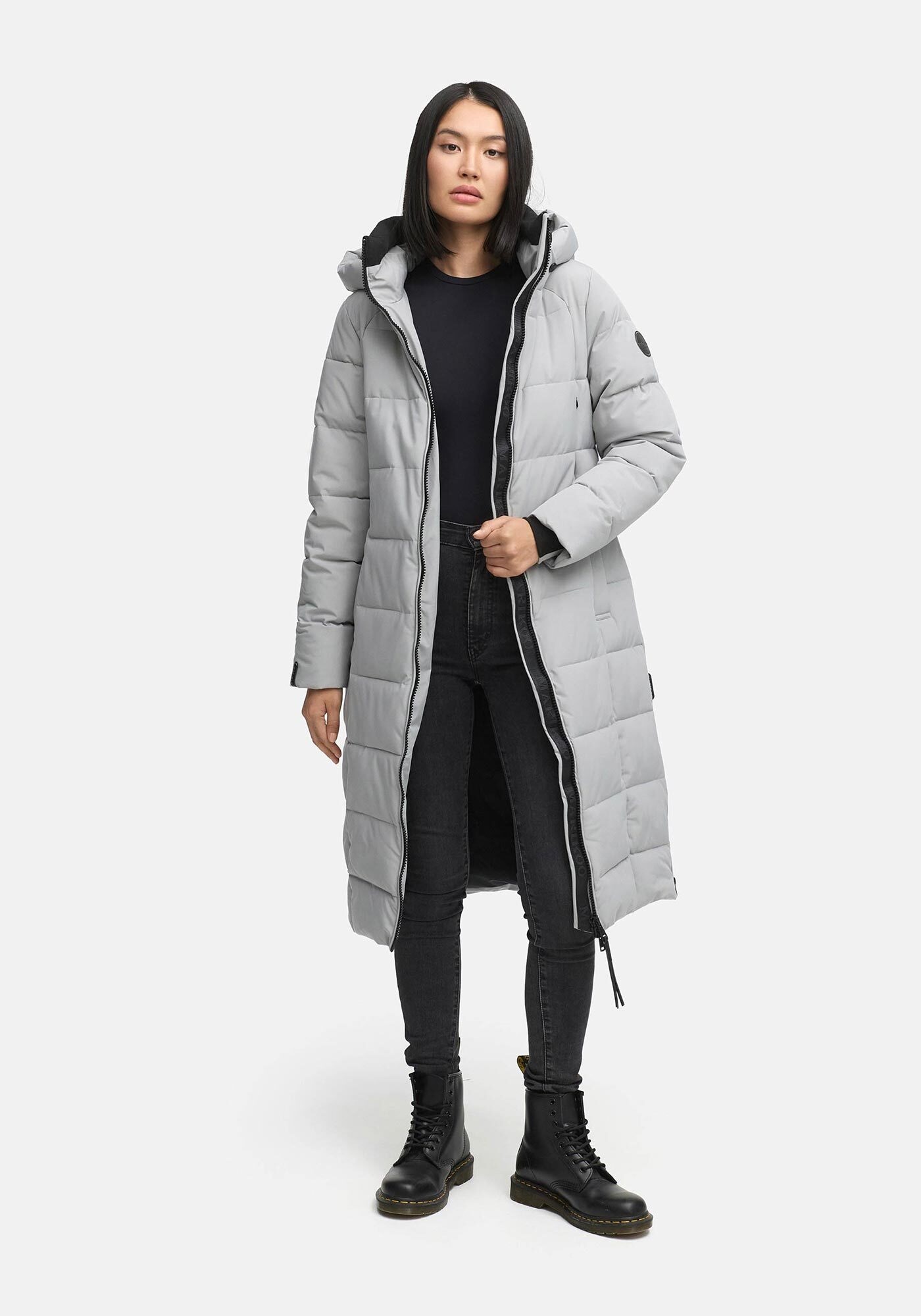 Marikoo Winterjacke »Lanitaa«, Steppmantel mit abnehmbarer Kapuze