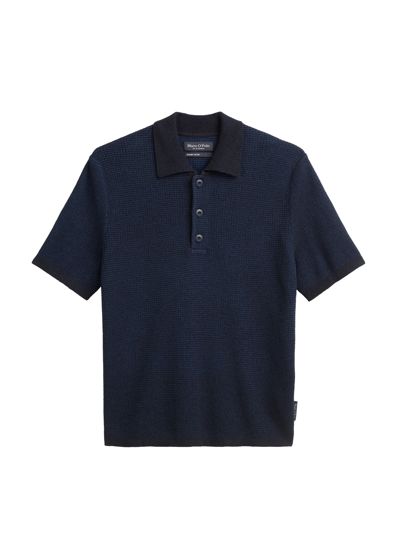 Marc O'Polo Kurzarmpullover »aus Bio-Baumwoll-Mix«