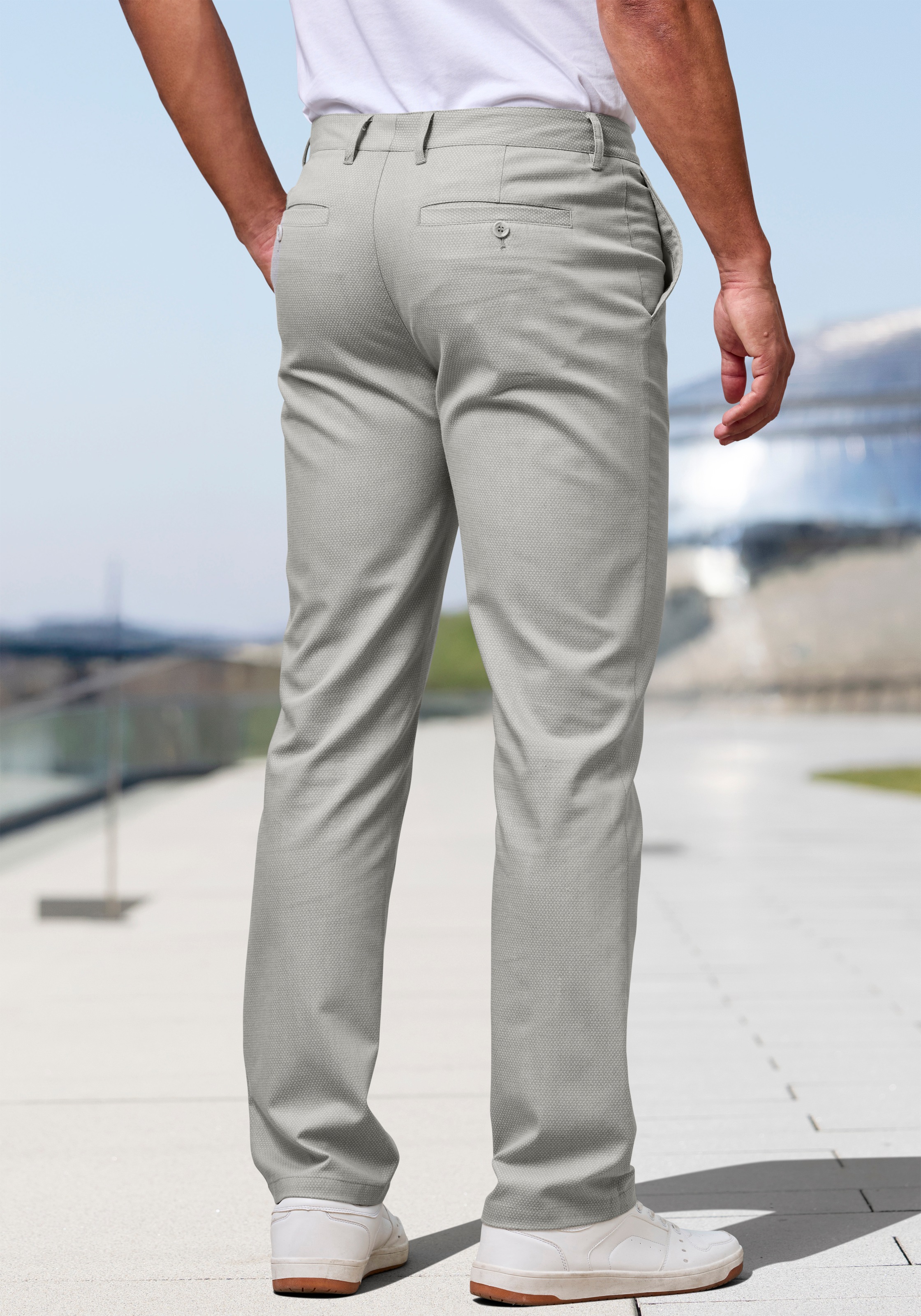 H.I.S Men's Chino Pants Light Gray 36 2