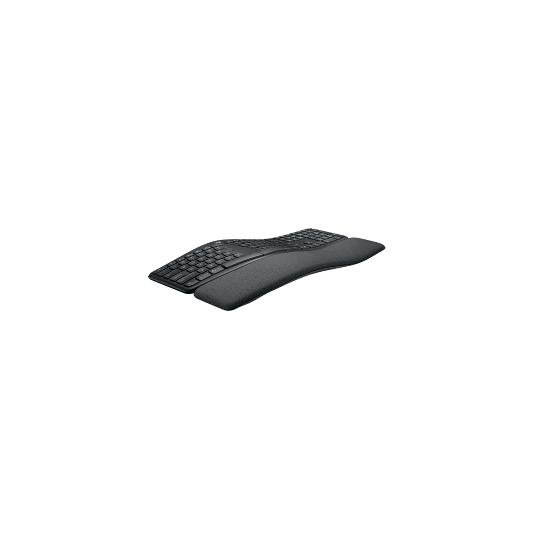 Logitech Tastatur »ERGO K860«, (Angenehmes Tippen-Anpassbare Höhe-Fn-Tasten-Handgelenkauflage-Lautstärkeregler-Multimedia-Tasten-USB-Anschluss-Ziffernblock-ergonomische Form)