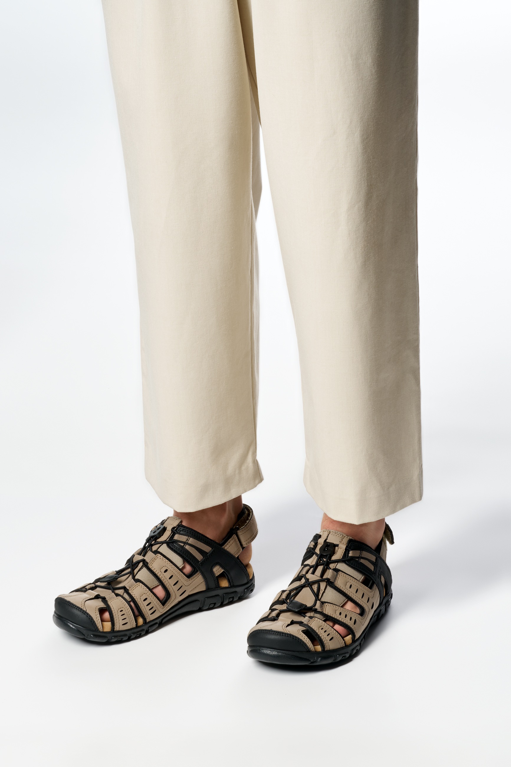 Geox Sandale "UOMO SANDAL STRADA C", Sommerschuh, Klettschuh, Outdoorsandal günstig online kaufen