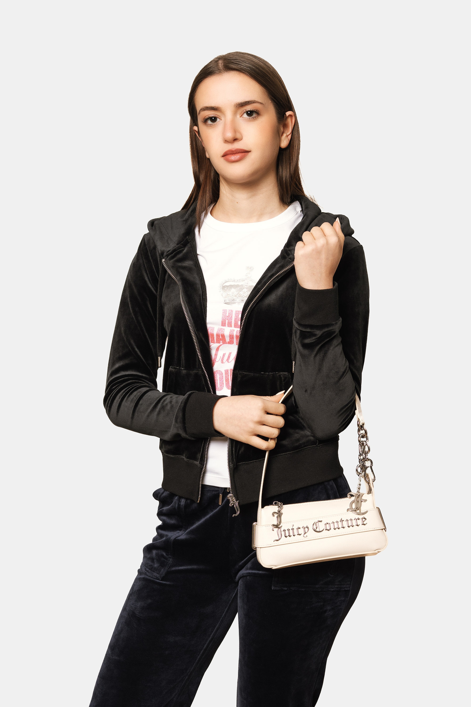 Juicy Couture Schultertasche »JASMINE SMALL HOBO BAG Damen« Schultertasche Damen, Abendtasche, Handtasche, Fashion, Lifestyle