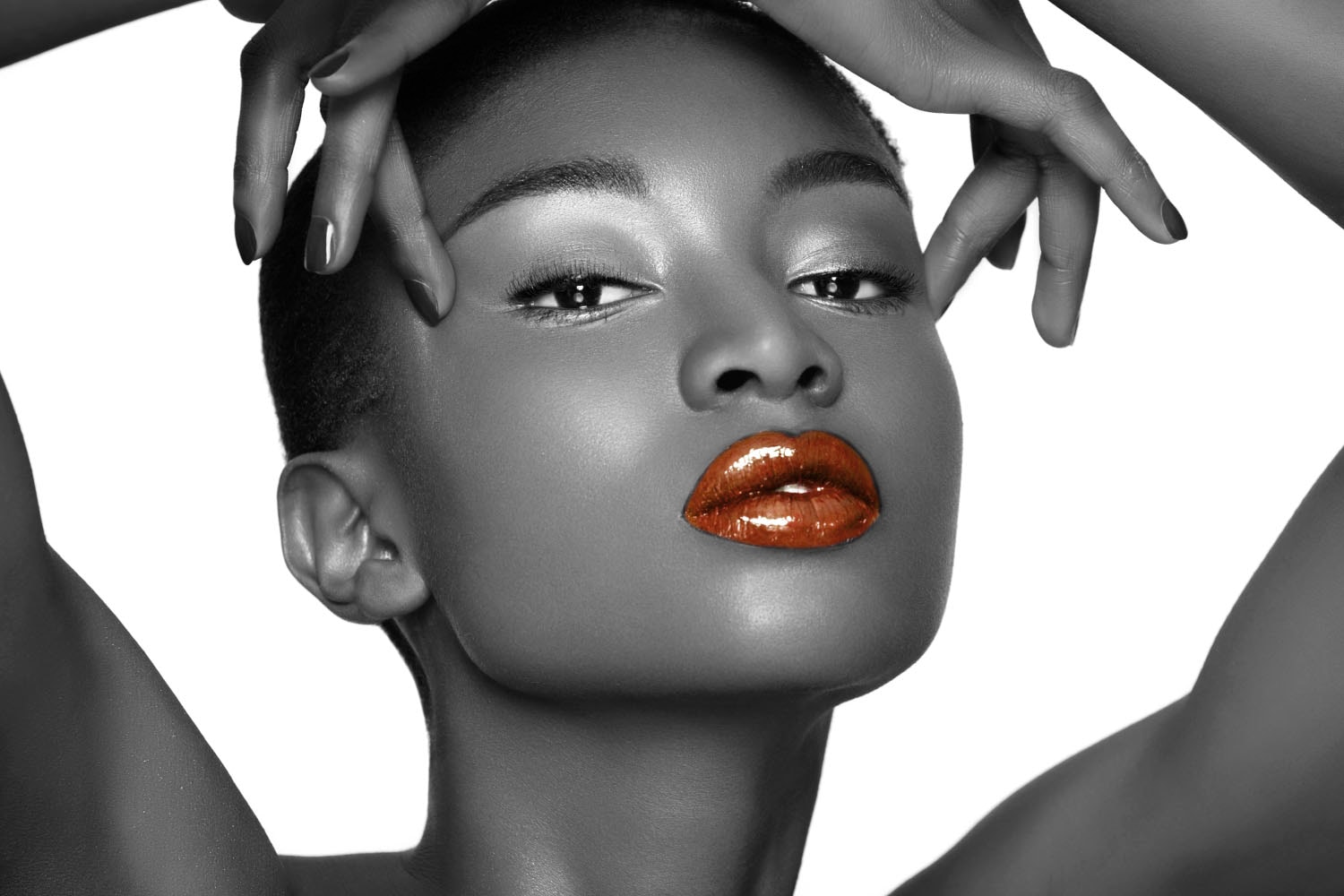 queence Acrylglasbild "Frau" Bilder von Frauen  Frau  Kunst  Schwarz-Weiß F günstig online kaufen