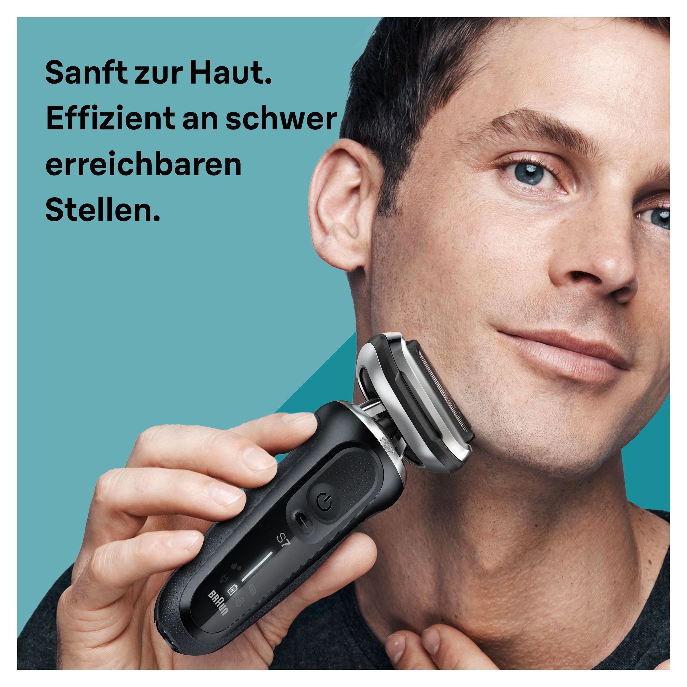 Braun Elektrorasierer »Series 7 71-N7200cc«, Smart Care Center, Präzisionstrimmer-Aufsatz, Reinigungsstation, 360° Flex, Wet&Dry