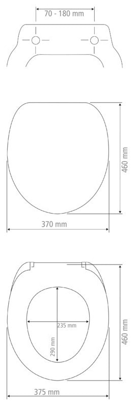 WENKO WC-Sitz »Vorno Neo«, mit Softclose, aus Duroplast