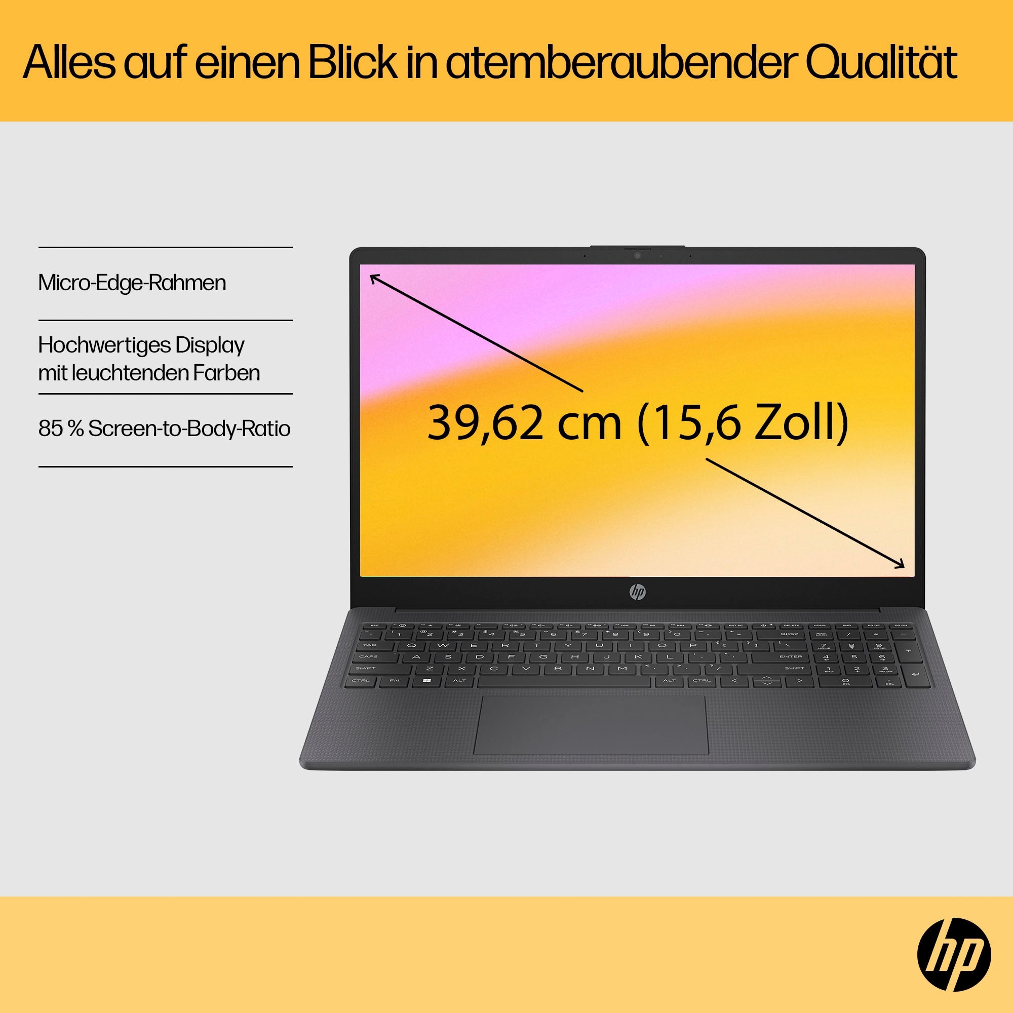 HP Notebook »15-fc1253ng« 39,6 cm / 15,6 ″ AMD Ryzen 5 Radeon Graphics 1.000 GB SSD