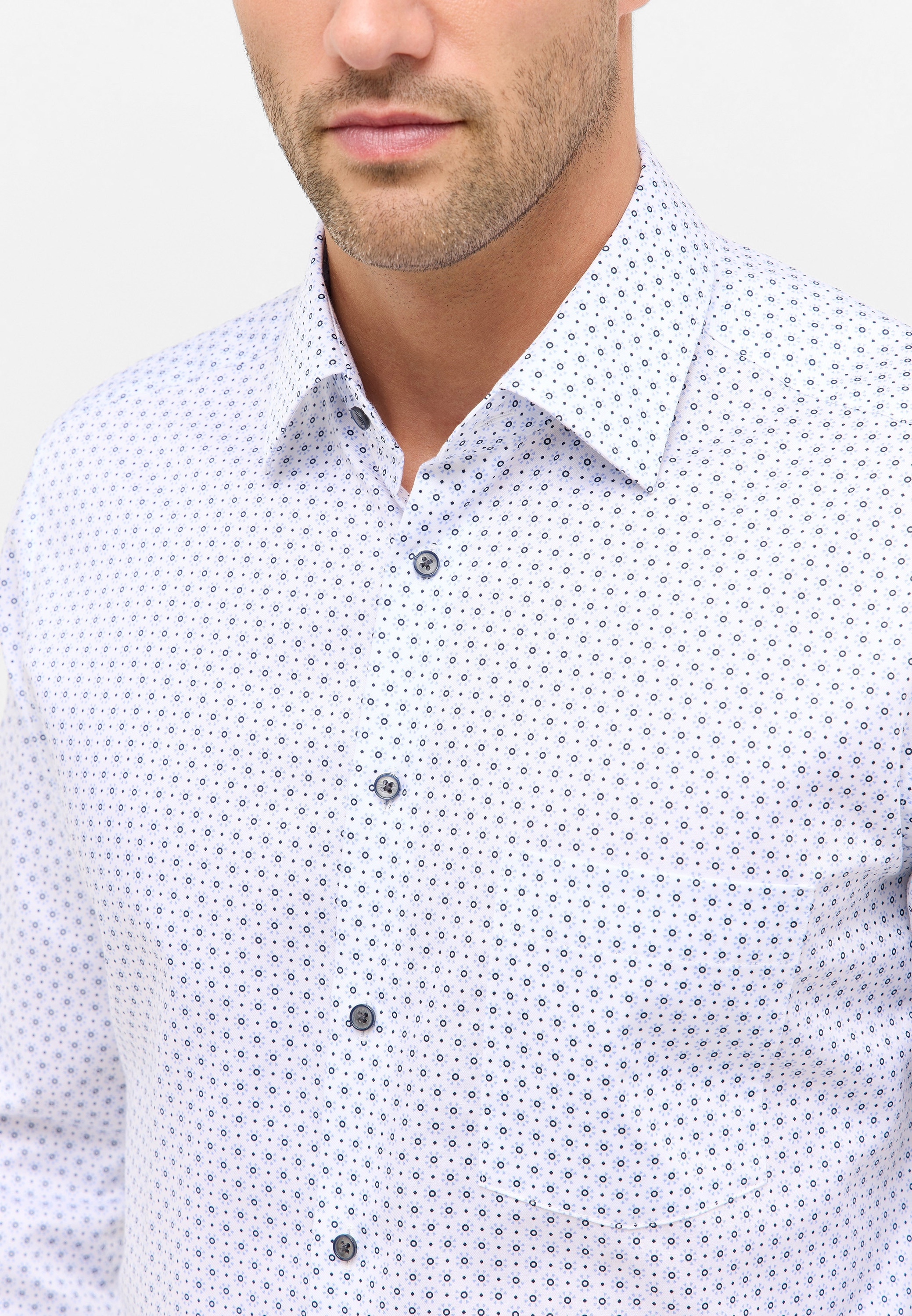 Eterna Langarmhemd »MODERN FIT«, NON IRON (bügelfrei)