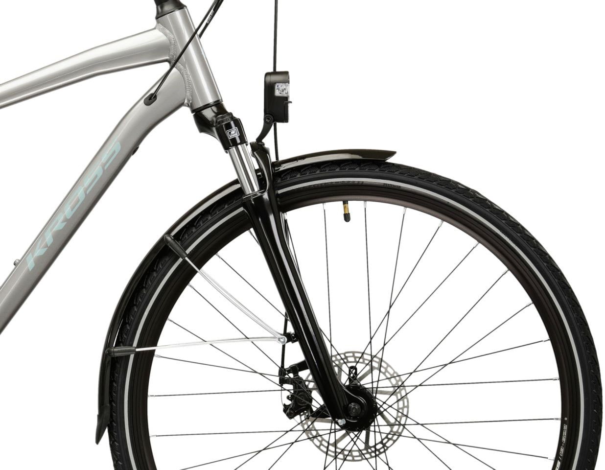 Kross Trekkingrad »Herren-Trekkingrad 28" Trans 3.0 Silberfarben 24 Gänge« 24 Gang Shimano ACERA M3020 Schaltwerk Kettenschaltung