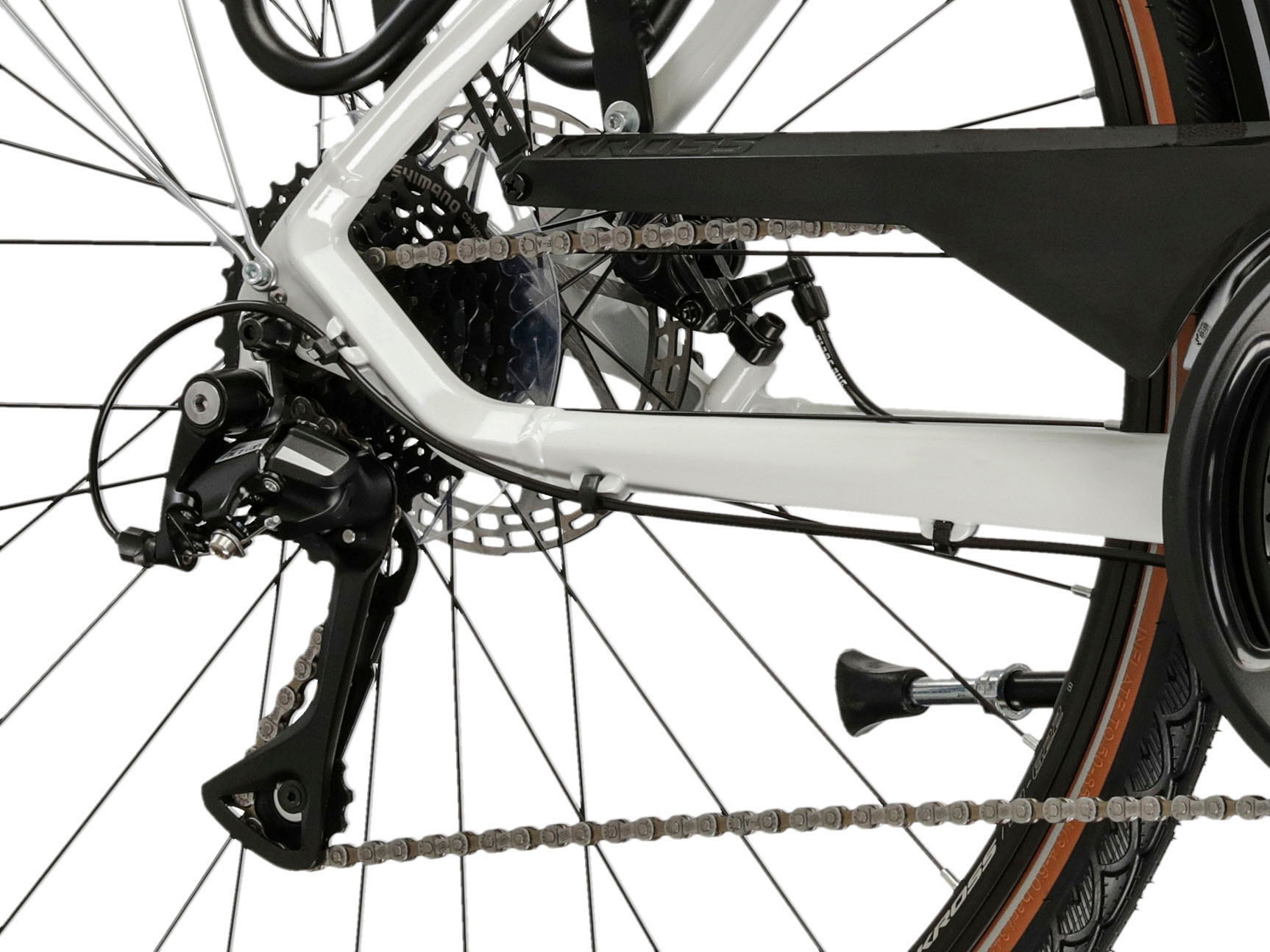 Kross Trekkingrad »KROSS Trekkingrad Damen 28" Trans 3.0 ULT.RA weiß 24 Gänge« 24 Gang Shimano ACERA M3020 Schaltwerk Kettenschaltung