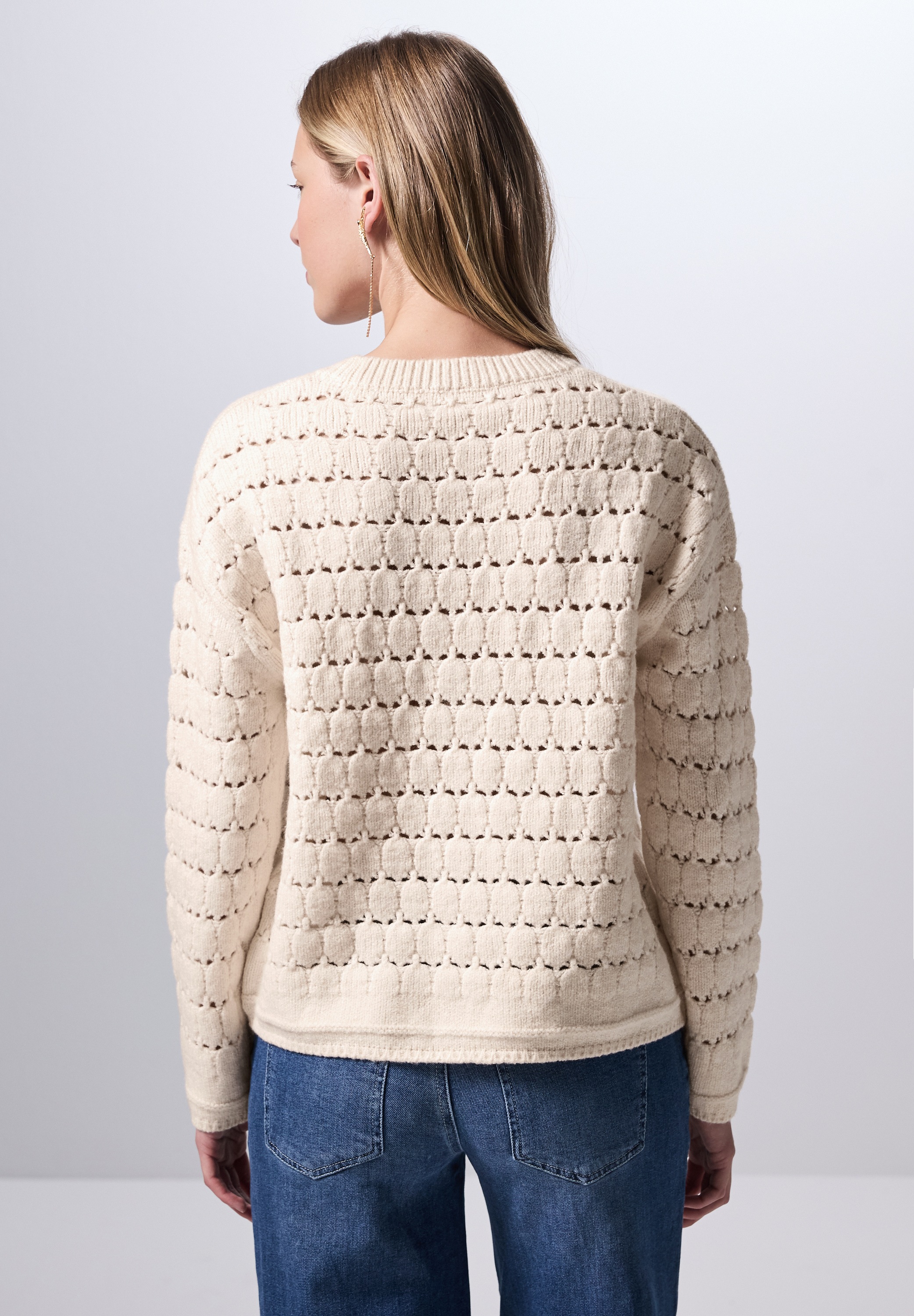 STREET ONE STUDIO Strickpullover, aus softem Materialmix