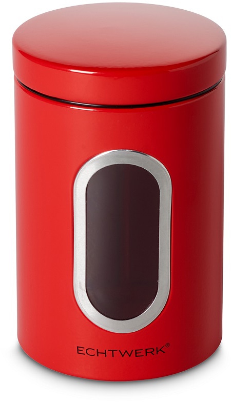 ECHTWERK Vorratsdose, (Set, 3 tlg.), Aufbewahrungsbehälter mit Luftdichtem Deckel, Sichtfenster, 1,4 Liter