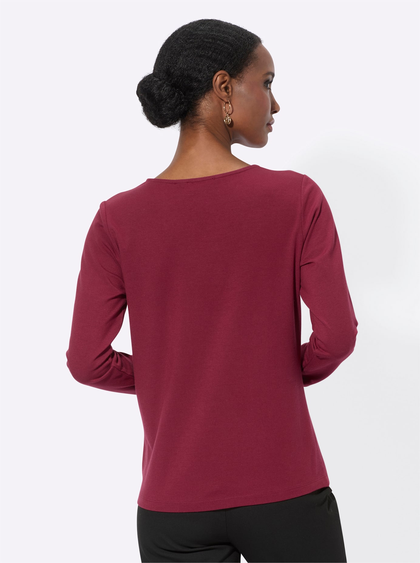 Thumbnail - creation L Langarmshirt "Modal-Baumwoll-Shirt" 1 Stk. tlg.