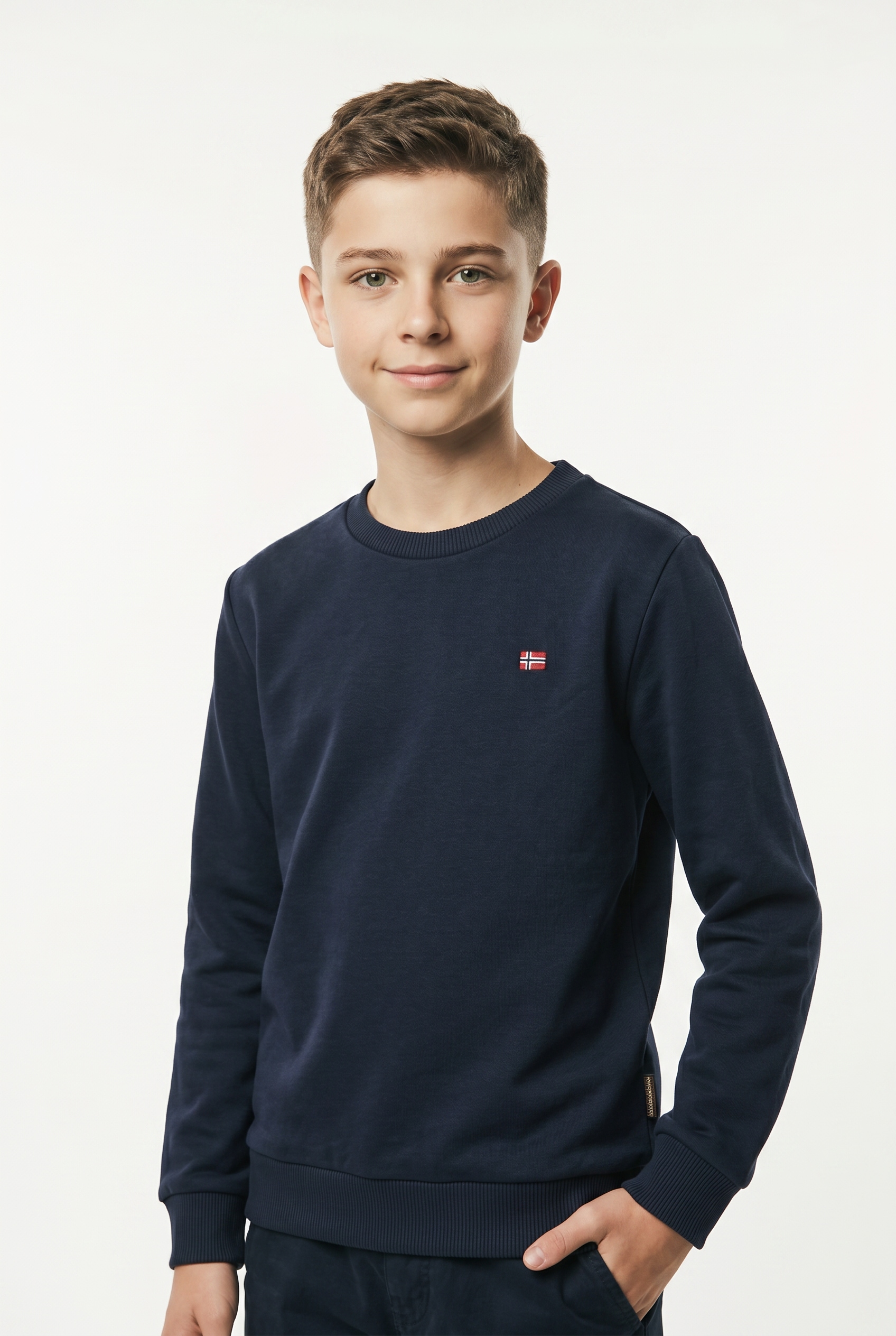 Napapijri Sweatshirt, klassische Sweatshirt-Ausführung, aus Baumwolle und Polyester