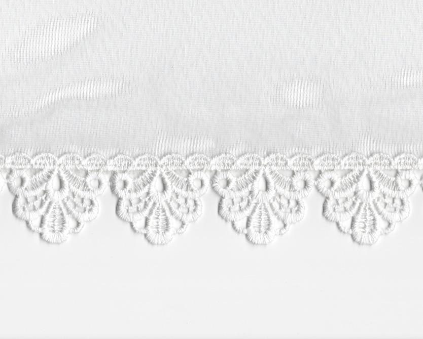 Thumbnail - Wirth Gardine "Elena" Faltenband 2 Stk. tlg. veredelt mit echter Plauener Spitze Stickerei, inkl. Raffhalter