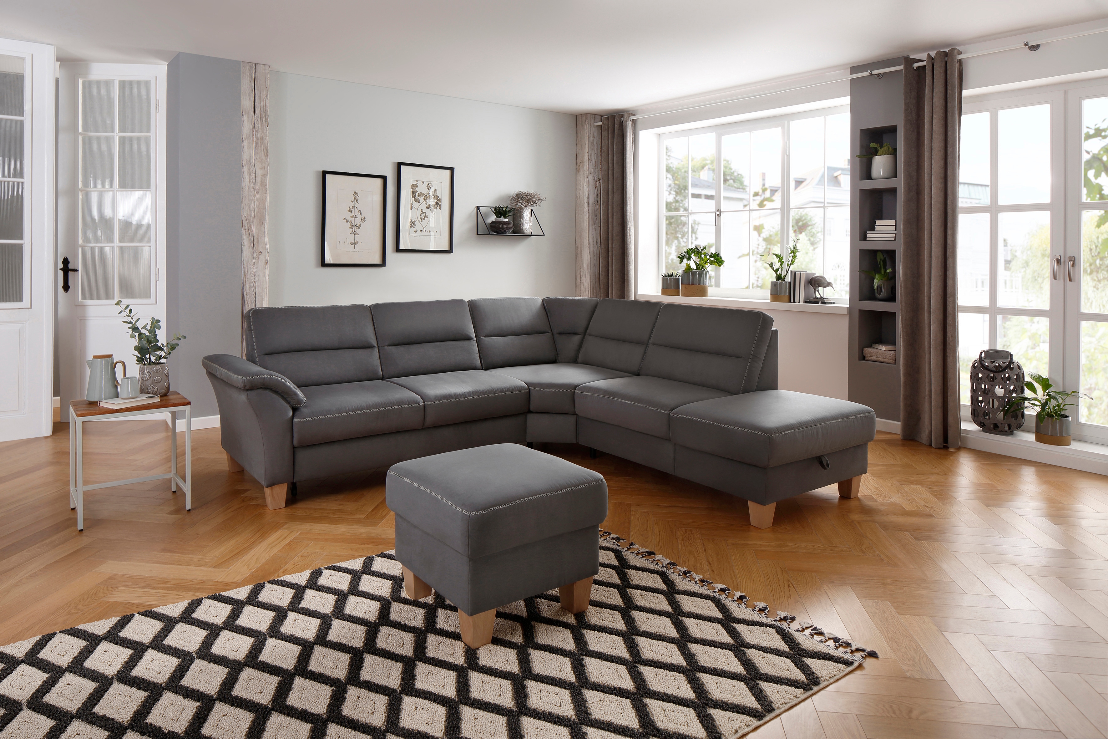 OTTO home Ecksofa "Soleo L-Form" komfortable Trapezecke mit Relaxfunktion, optional Schlaffunktion