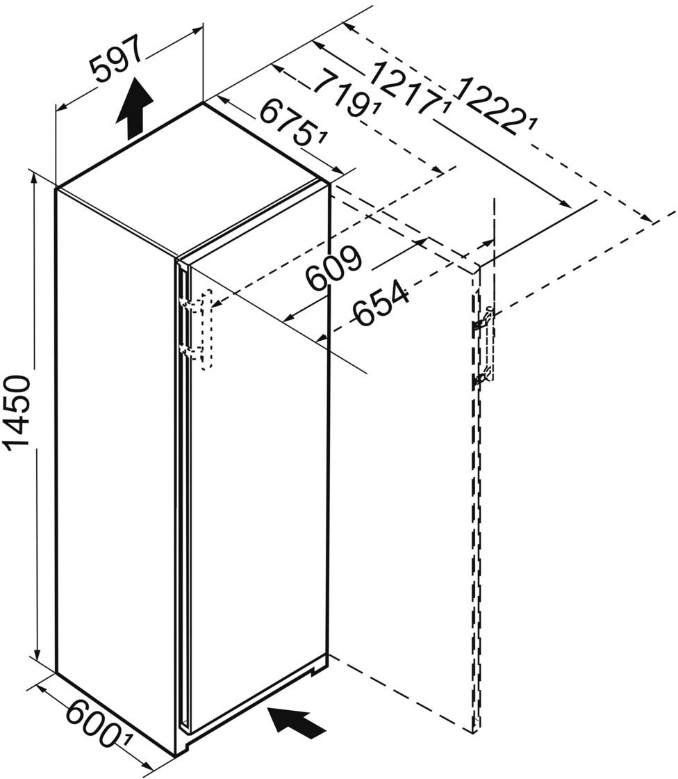 Liebherr Gefrierschrank »FNd 4655_992397051«, 145,5 cm hoch, 59,7 cm breit