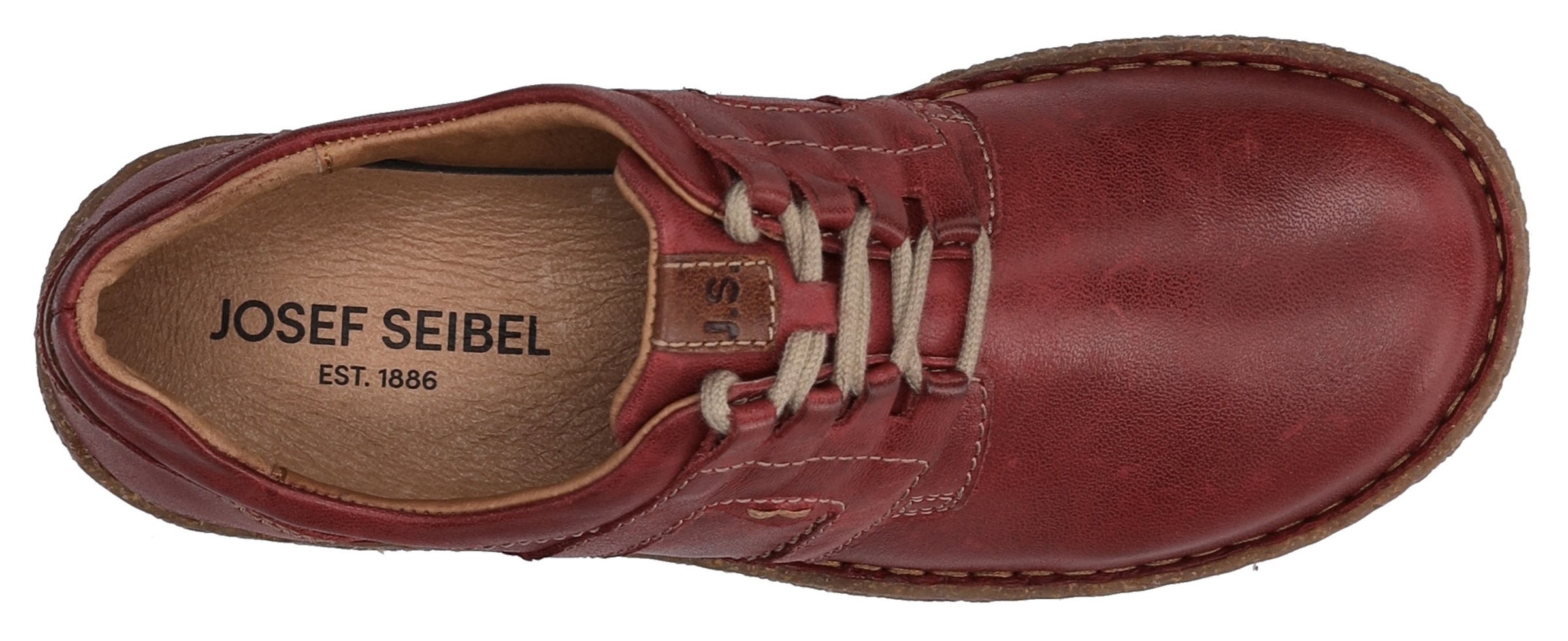Josef Seibel Schnürschuh »Neele 44«, Freizeitschuh, Komfortschuh mit Wechselfußbett aus Leder
