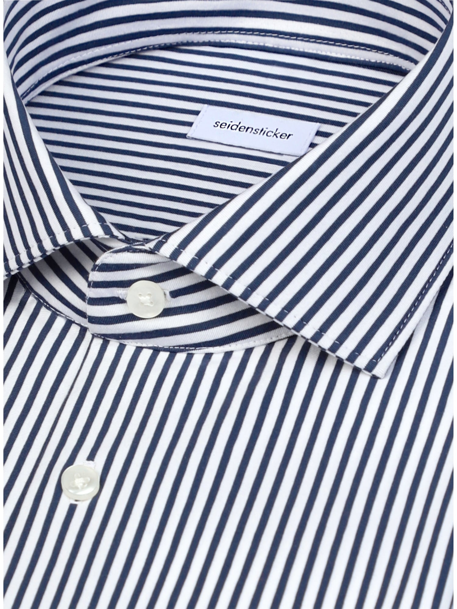 seidensticker Businesshemd »Schwarze Rose« Shaped 1/1 Kentkragen Gestreift