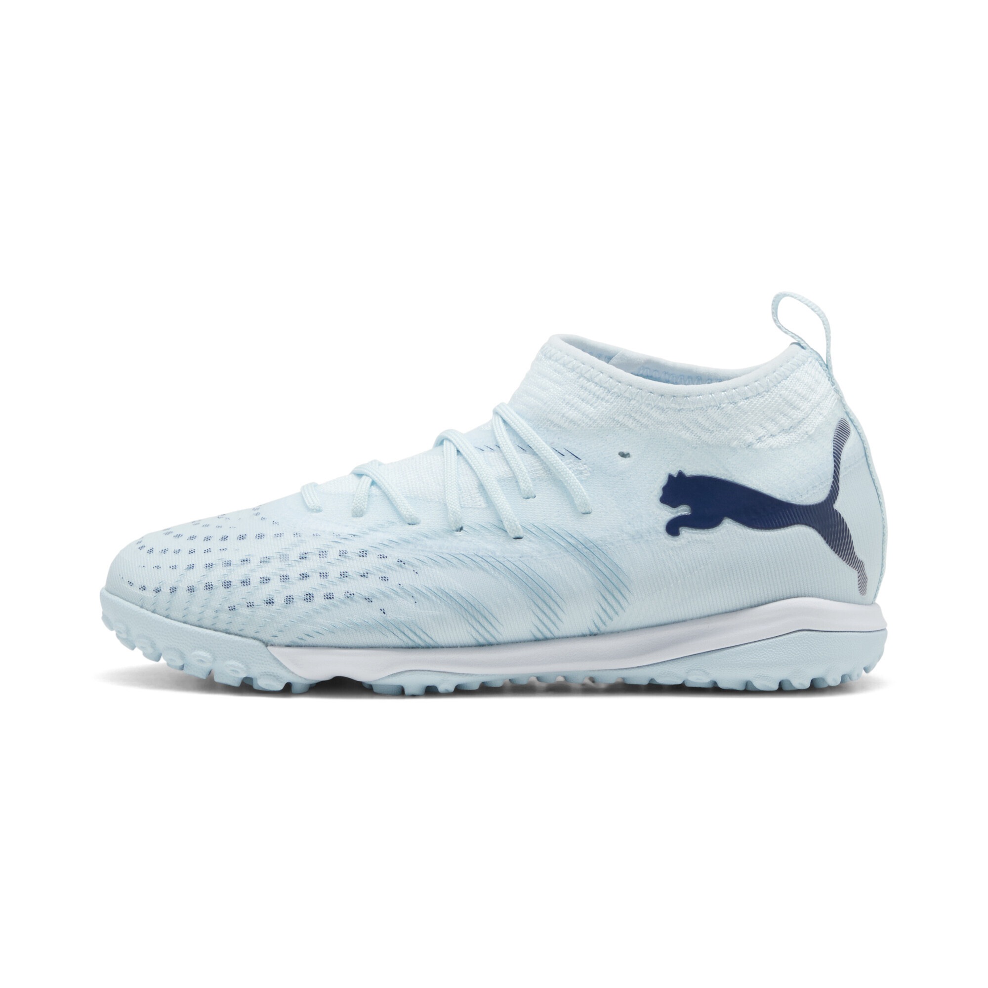 Fußballschuh PUMA "FUTURE 9 MATCH TT Fußballschuhe Jugendliche", Kinder, Gr. 37,5, icy blau jewel, Obermaterial: Textil, Synthetik; Futter: Textil, Synthetik; Innensohle: Textil; Laufsohle: Gummi, Schuhe Fußballschuh 2