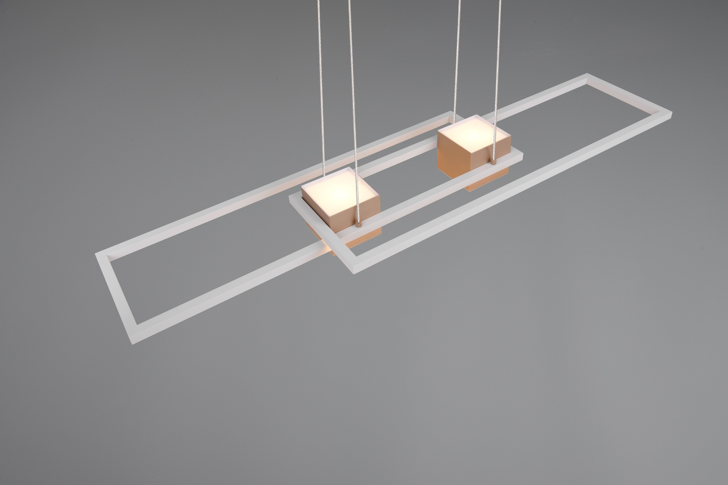 TRIO Leuchten LED Pendelleuchte »ALBANY, LED Hängelampe Wohnzimmer mit Fernbedienung, dimmbar, CCT«, 1 flammig, Leuchtmittel LED-Board | LED fest integriert, Lichtfarbe einstellbar, Memoryfunktion, Nachtlicht, up-and-down Licht