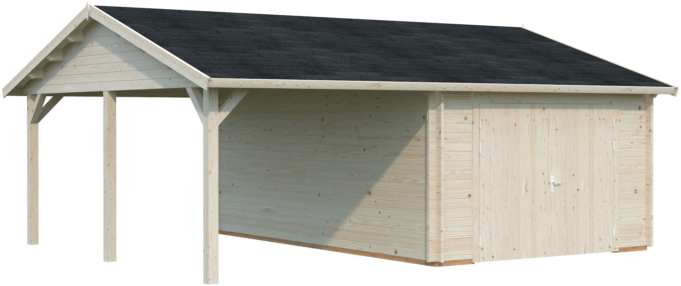 Palmako Garage »Roger, mit Holztor« BxTxH: 703x619x316 cm