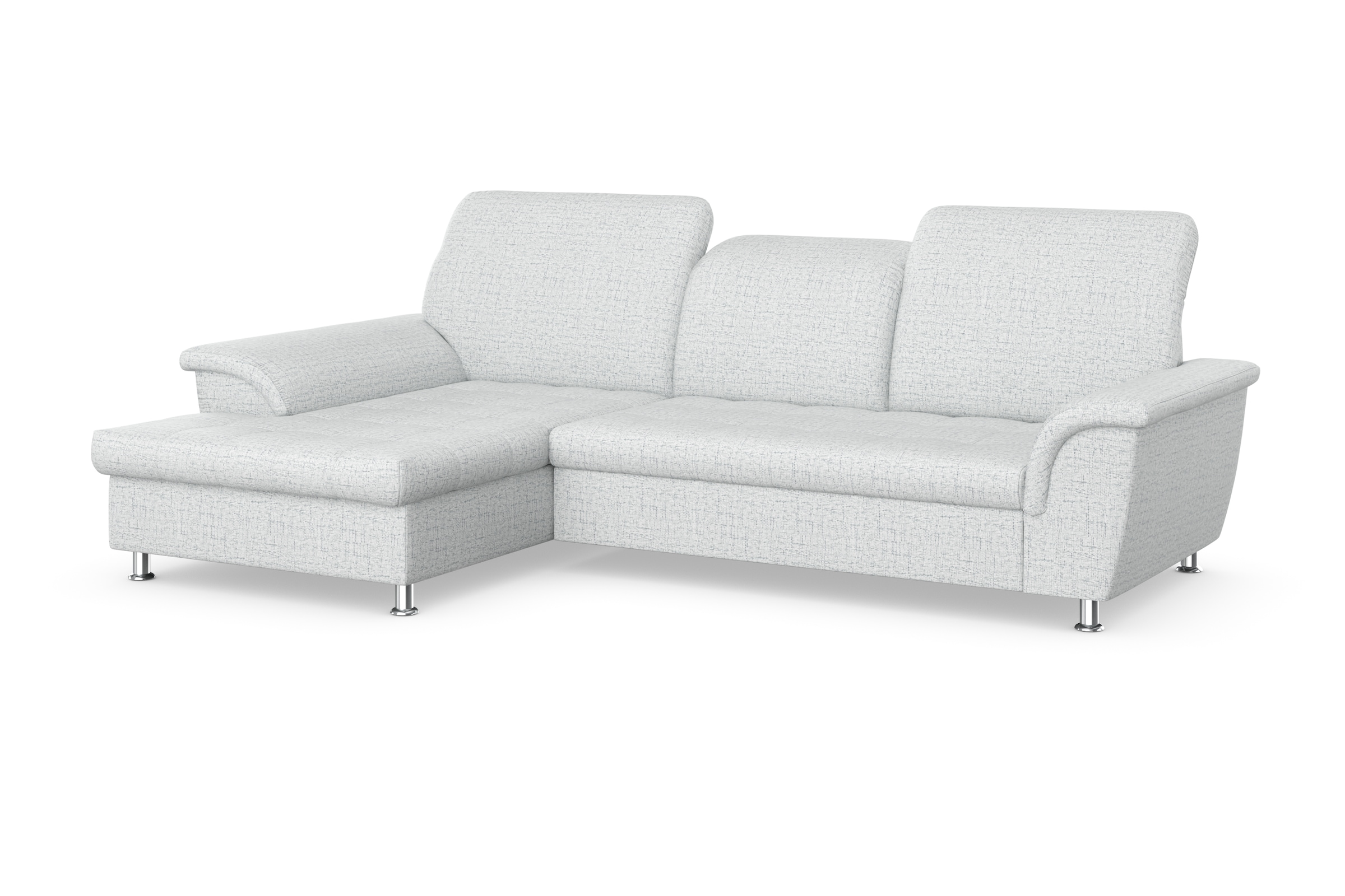 DOMO collection Ecksofa Franzi, wahlweise mit Bettfunktion, Bettkasten und Kopfteilverstellung