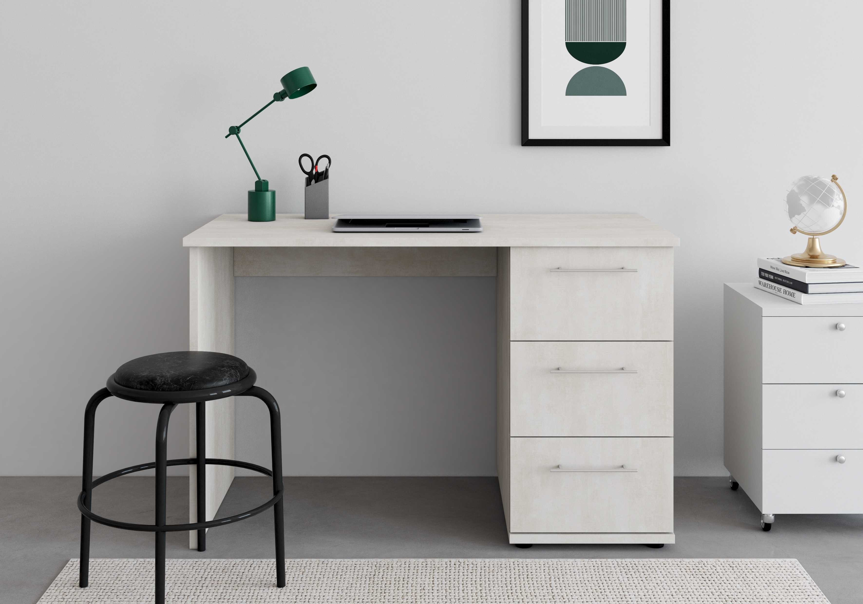 VOGL Möbelfabrik "Tobi, mit 3 Schubkästen" optional mit Tastaturauszug, Breite 115 cm