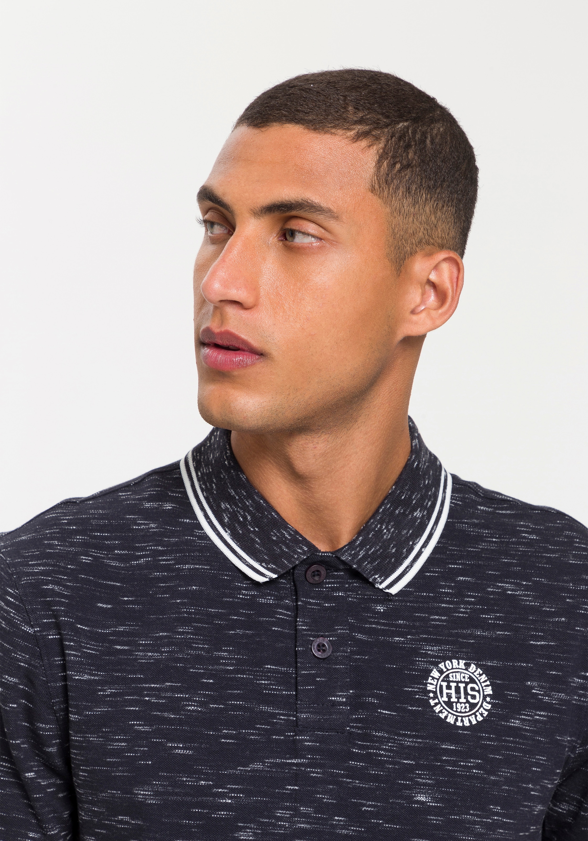 H.I.S Poloshirt, kurzärmelig, schmal geschnitten, mit Polokragen