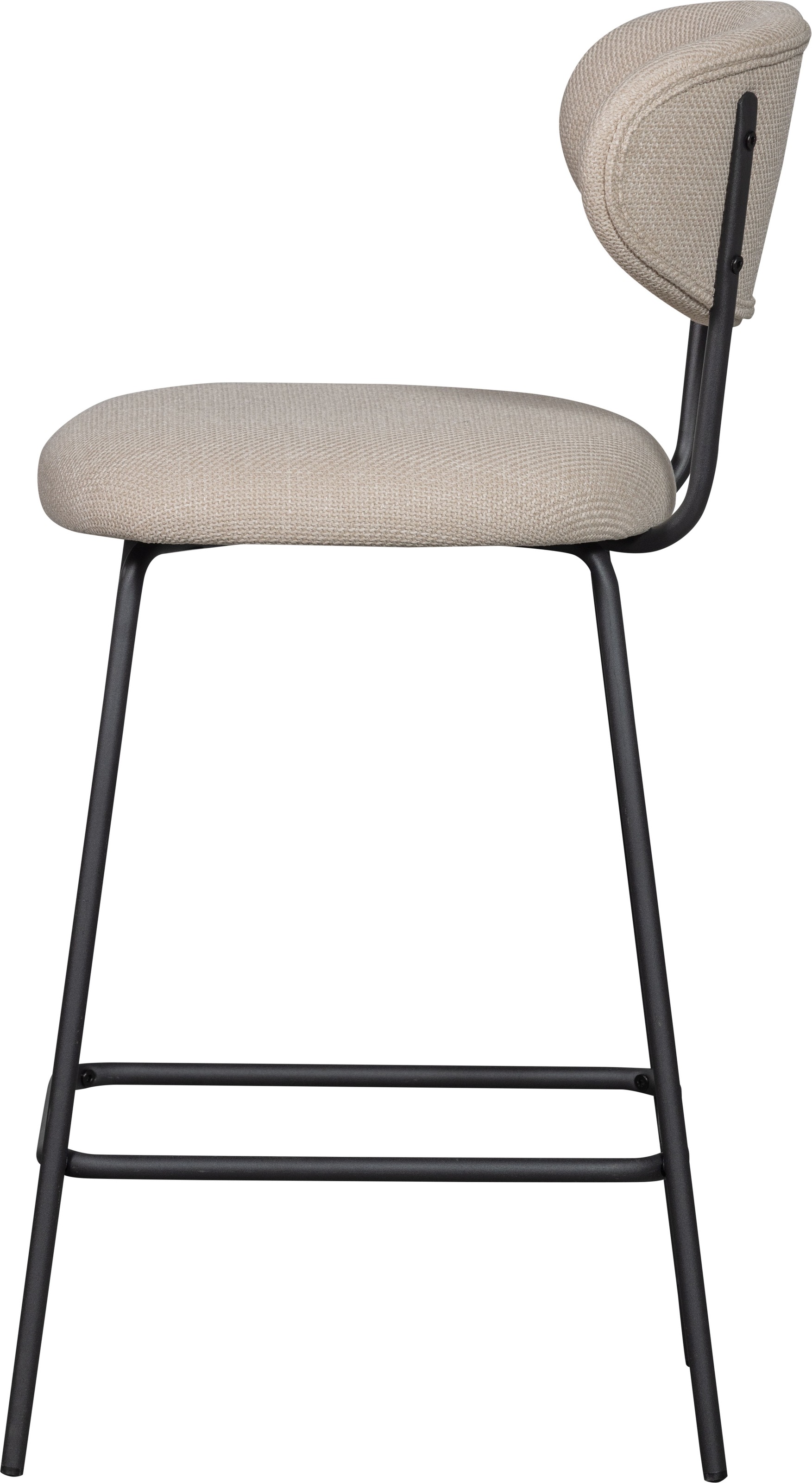WOOOD Barhocker »Kjeld«, (2 St.), gepolstert mit gewebtem Stoff, Höhe 93 cm