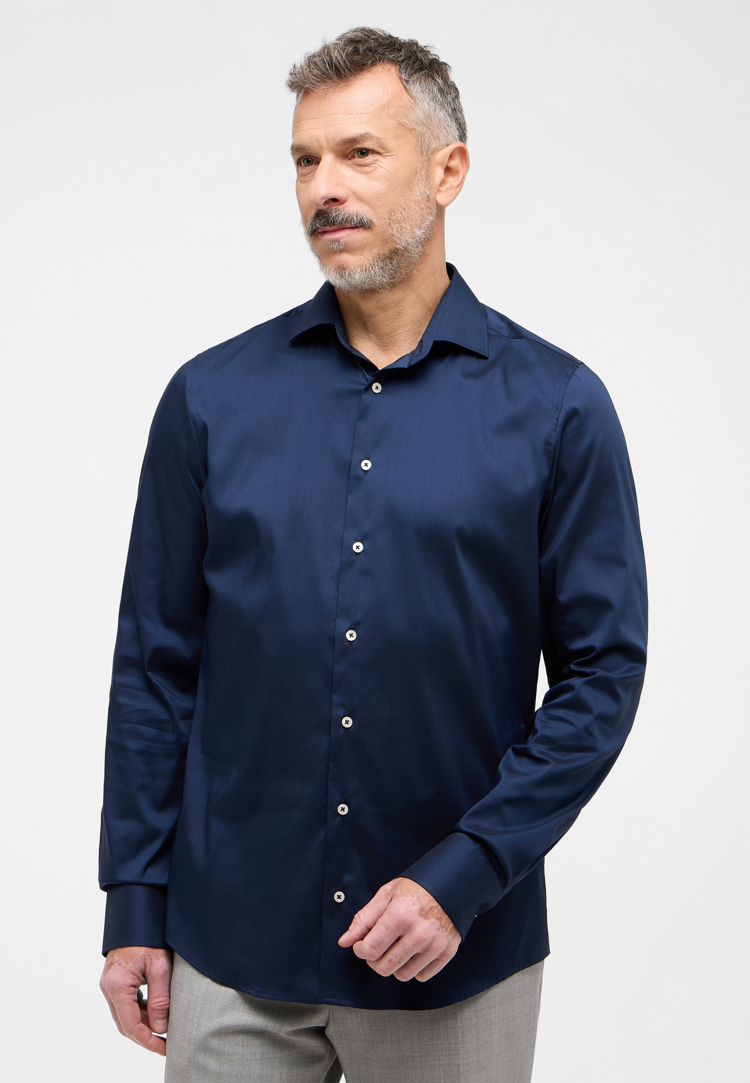 Eterna Langarmhemd »SLIM FIT«, EASY IRON (bügelleicht)