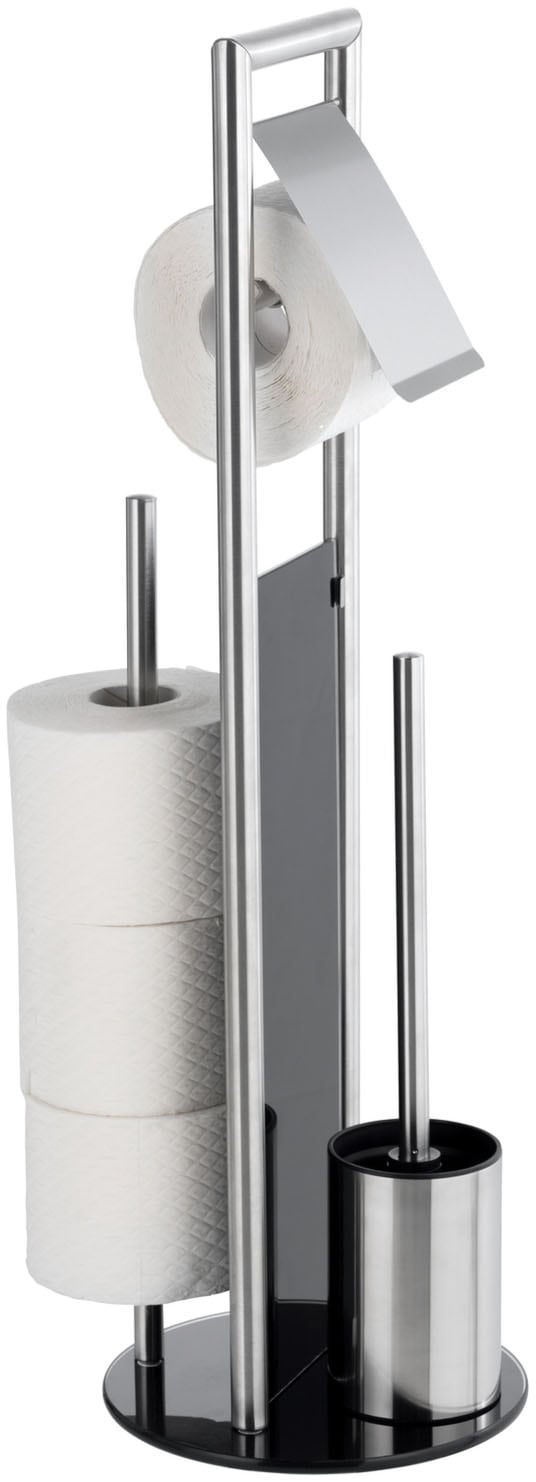 WENKO WC-Garnitur "Ravina" aus Edelstahl  Sicherheitsglas günstig online kaufen