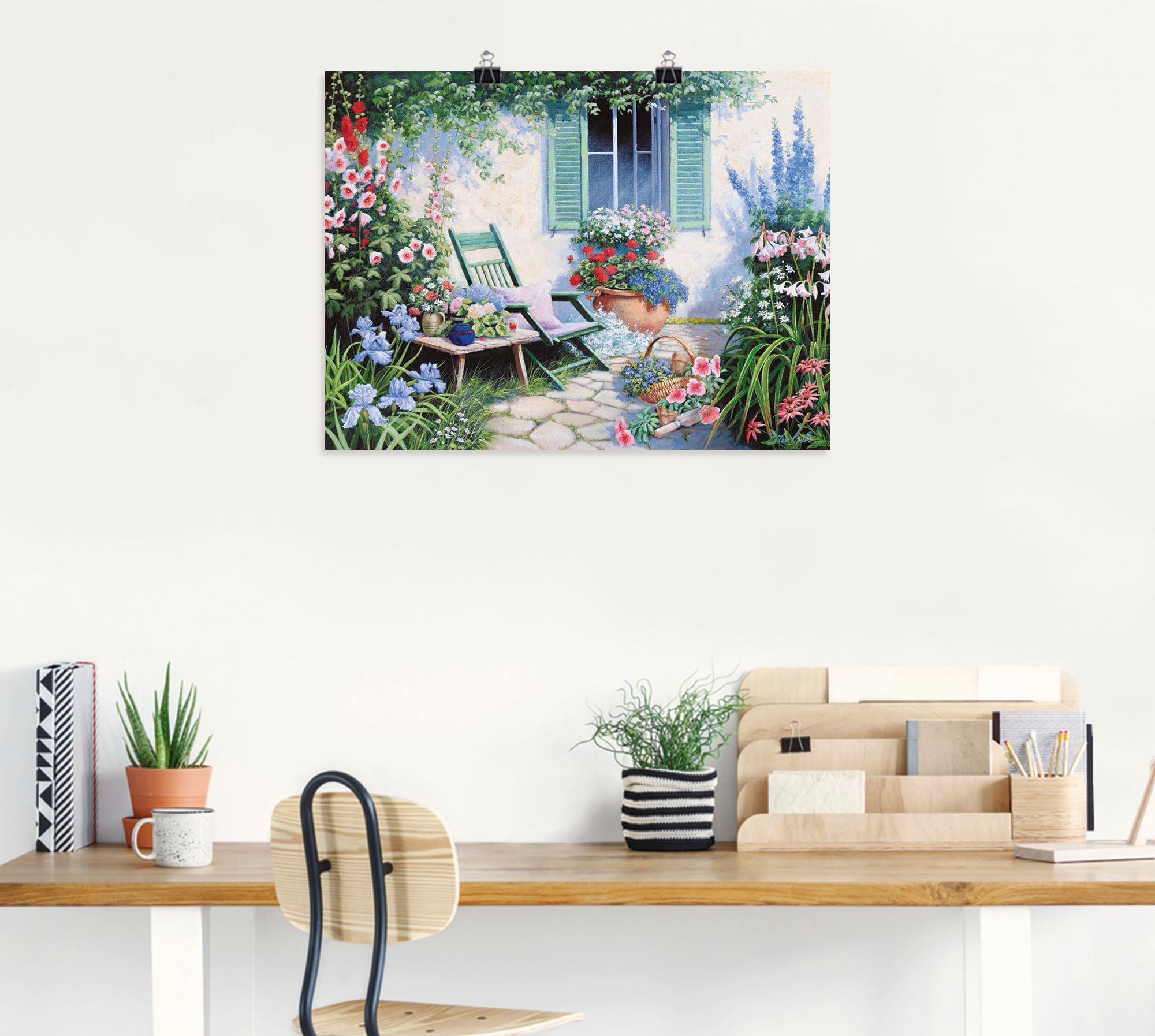 Artland Wandbild "Ein schöner Platz", Garten, (1 St.), als Leinwandbild, Po günstig online kaufen