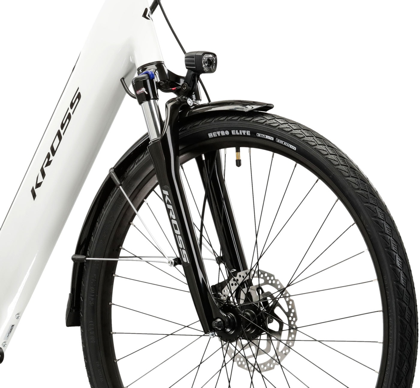 Kross »E-Trekkingbike Damen Trans Hybrid 1.0 28" weiß 8 Gänge« 8 Gang Shimano ACERA M3020 Schaltwerk Kettenschaltung Heckmotor 250 W