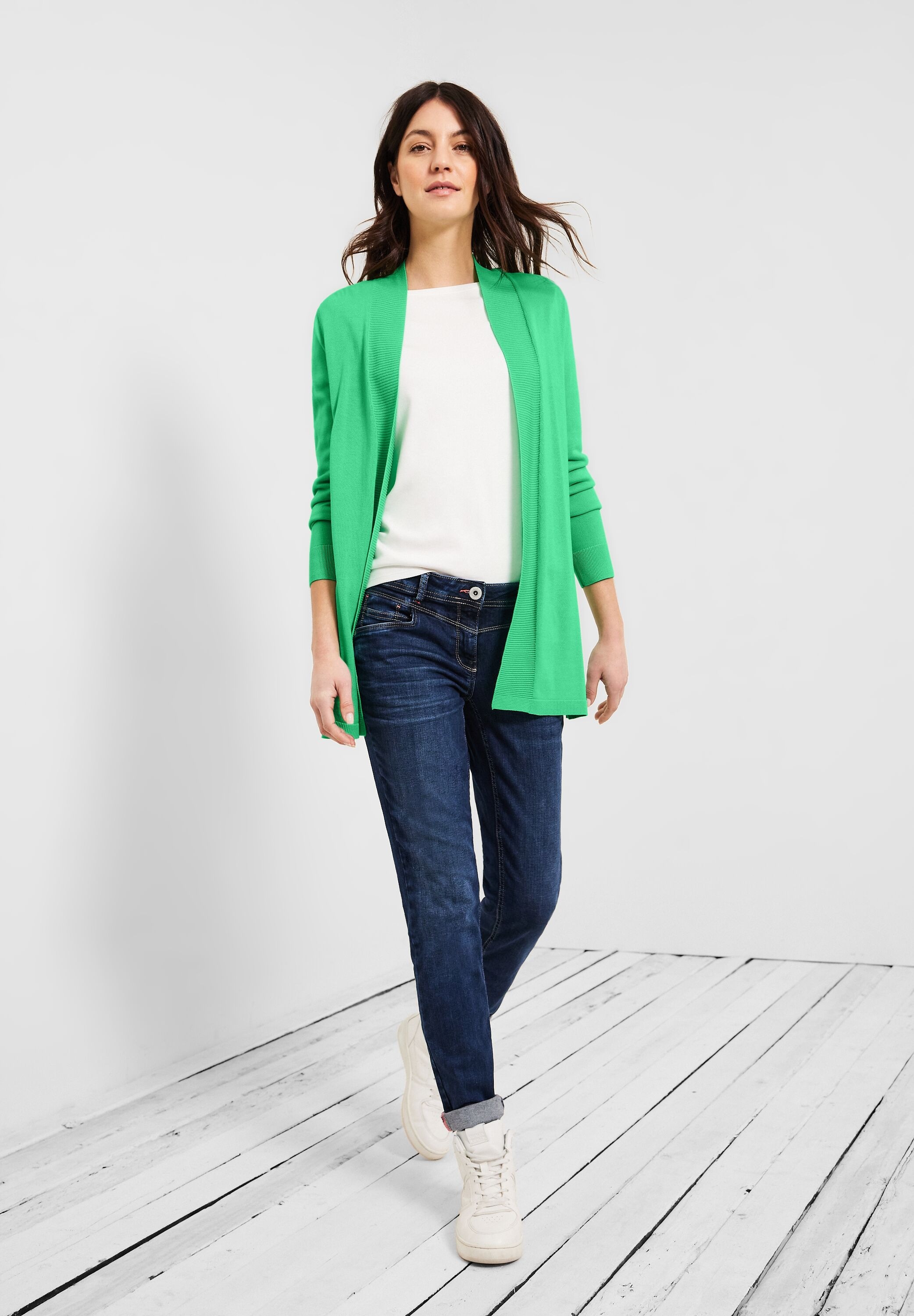 Cecil Strickjacke, mit Ripp-Details