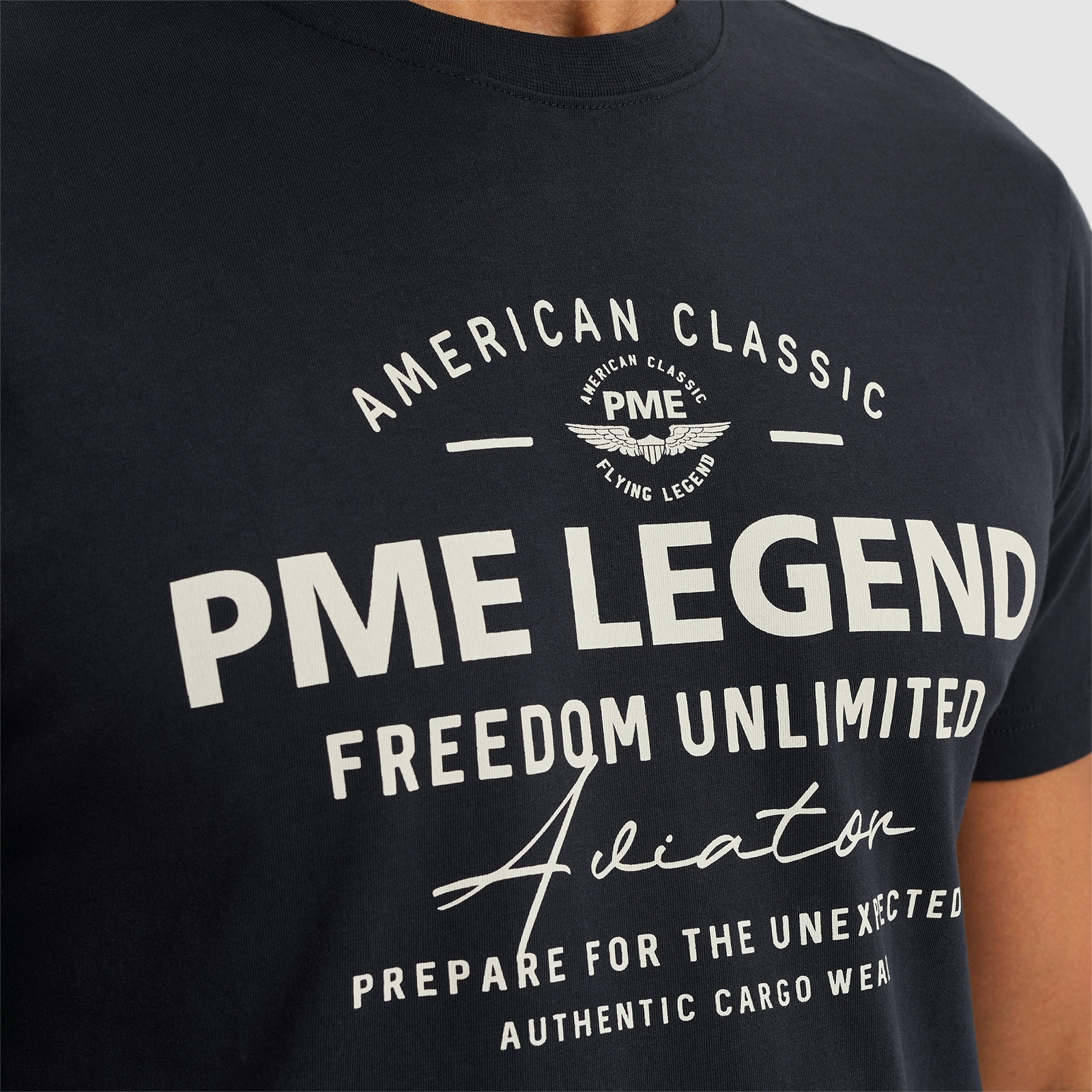 PME LEGEND T-Shirt »Short sleeve r-neck single jersey«, mit Frontprint