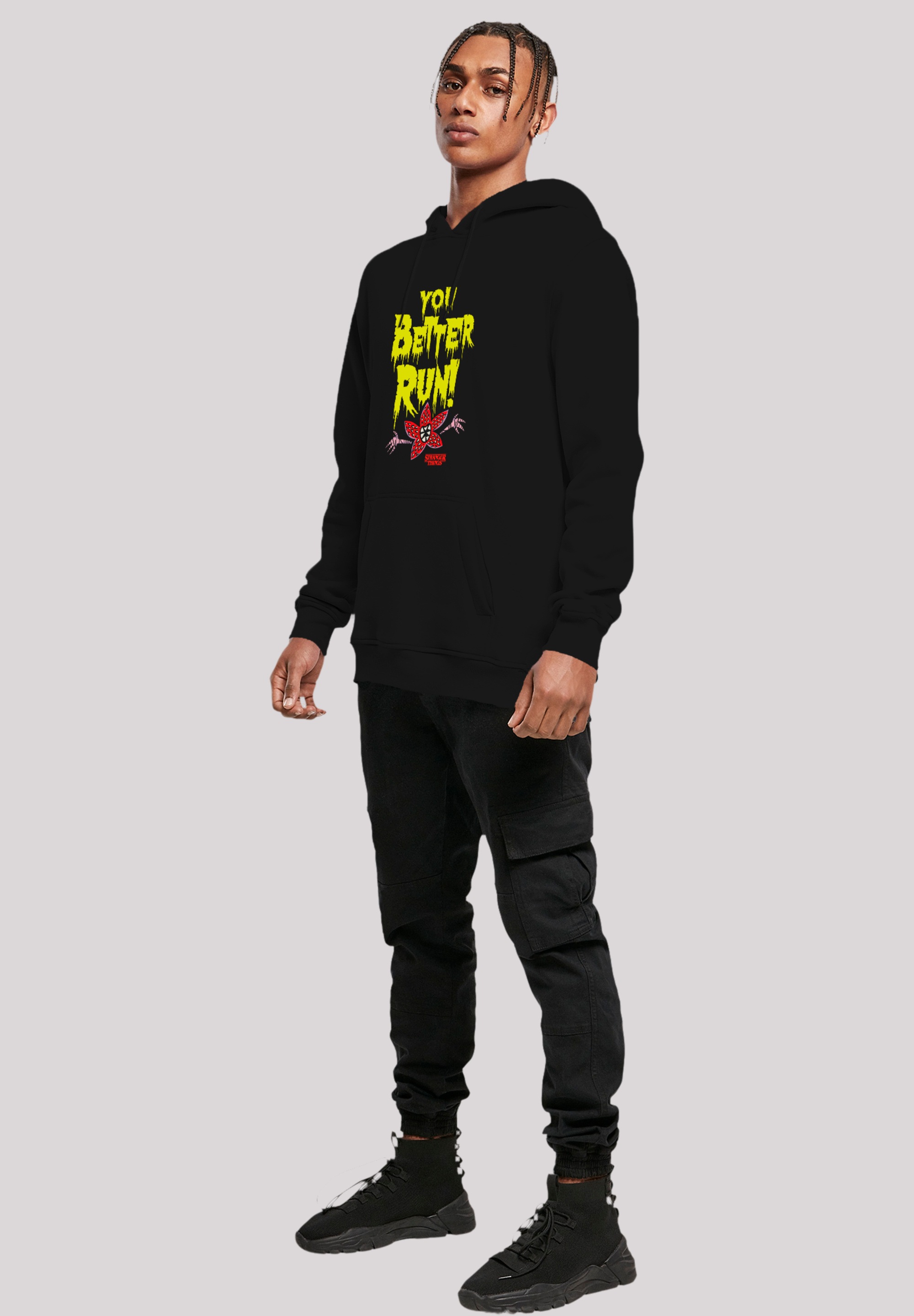 F4NT4STIC Kapuzenpullover »Stranger Things You Better Run Netflix TV Series«, Premium Qualität