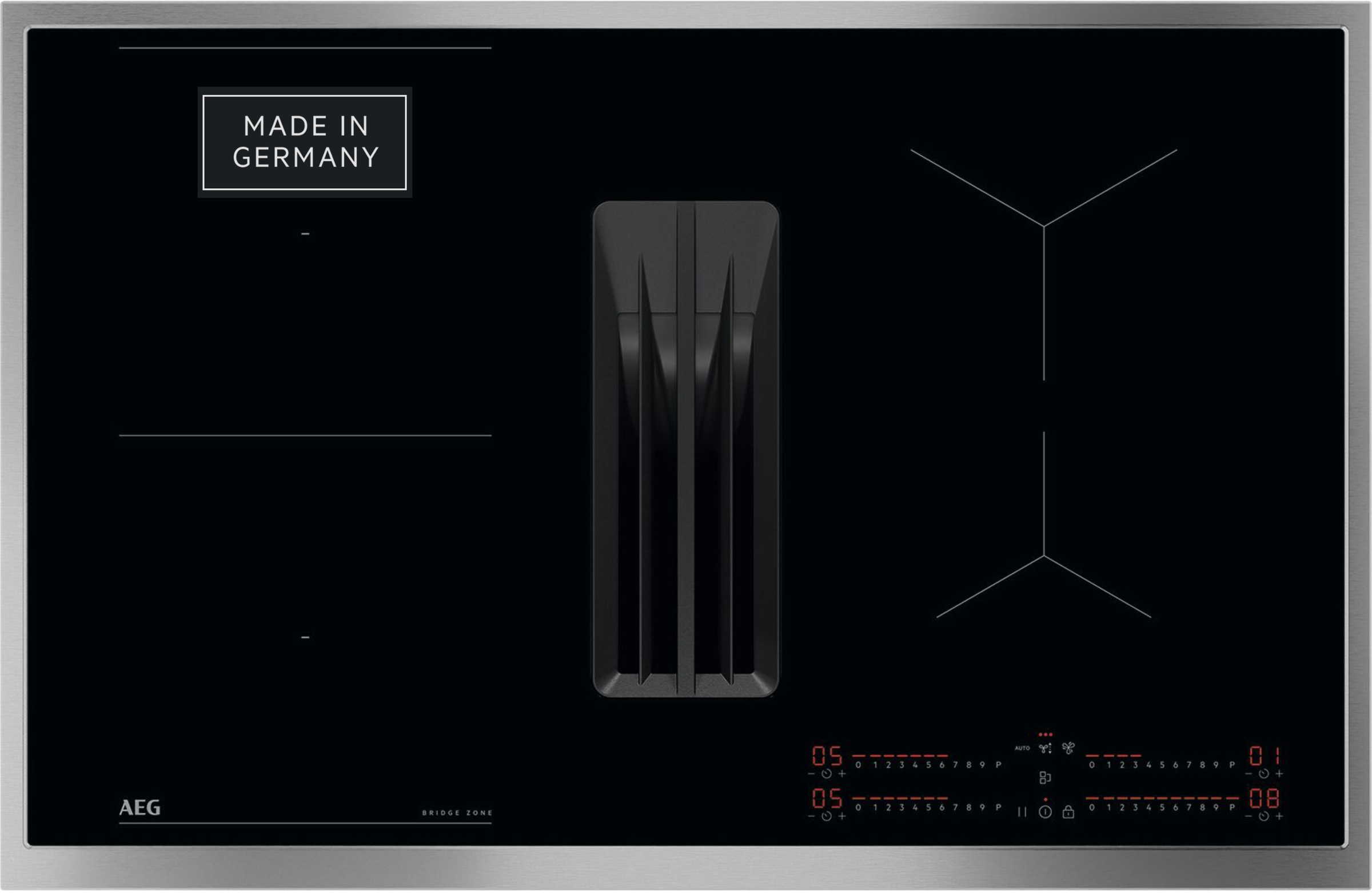 AEG Kochfeld mit Dunstabzug "TH84CB0FRB" mit PowerBoost-Funktion, mit neun günstig online kaufen