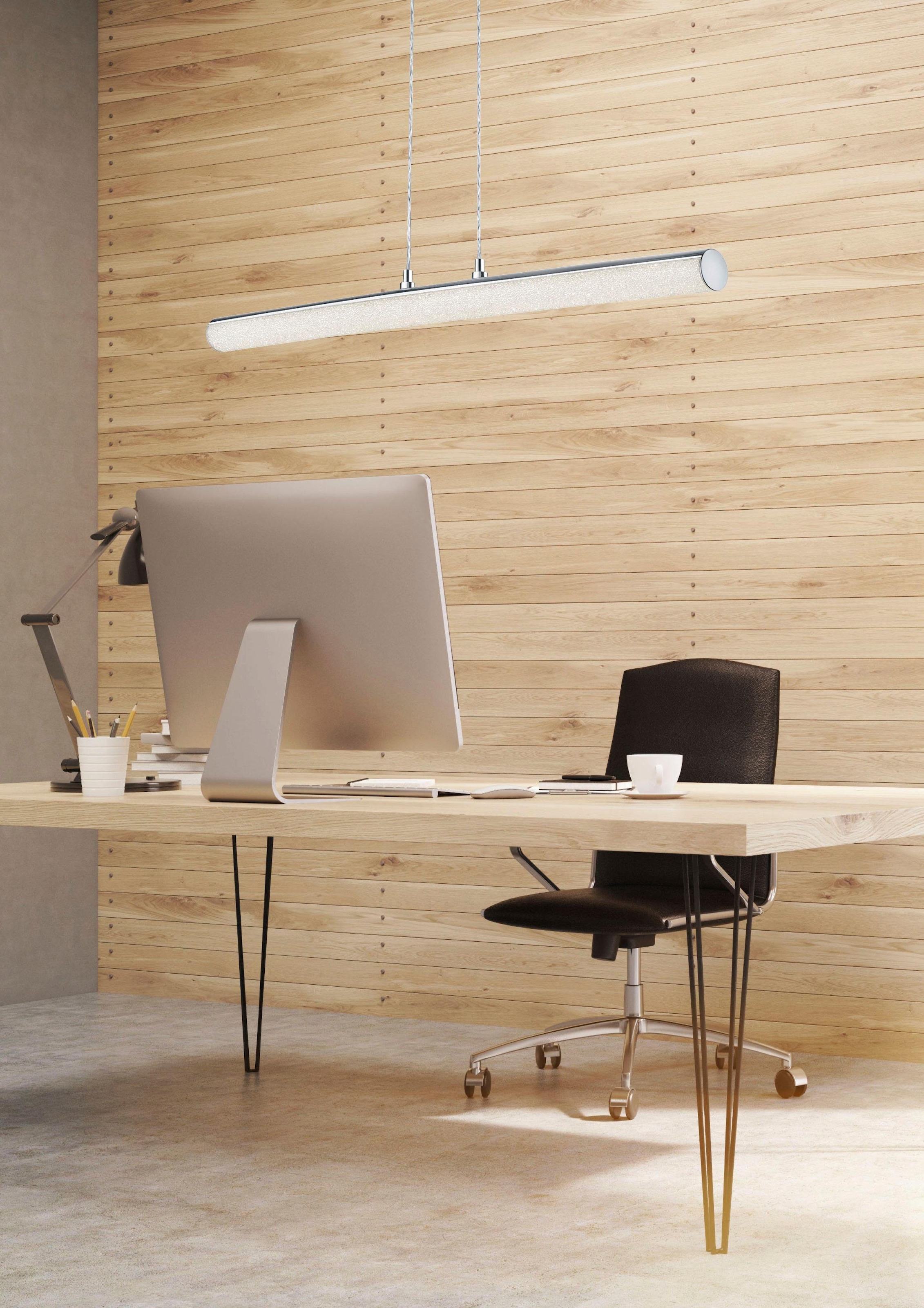 TRIO Leuchten LED Pendelleuchte »EMILA«, 1 flammig, Leuchtmittel LED-Board | LED fest integriert, Fernbedienung,integrierter Dimmer,RGBW-Farbwechsler