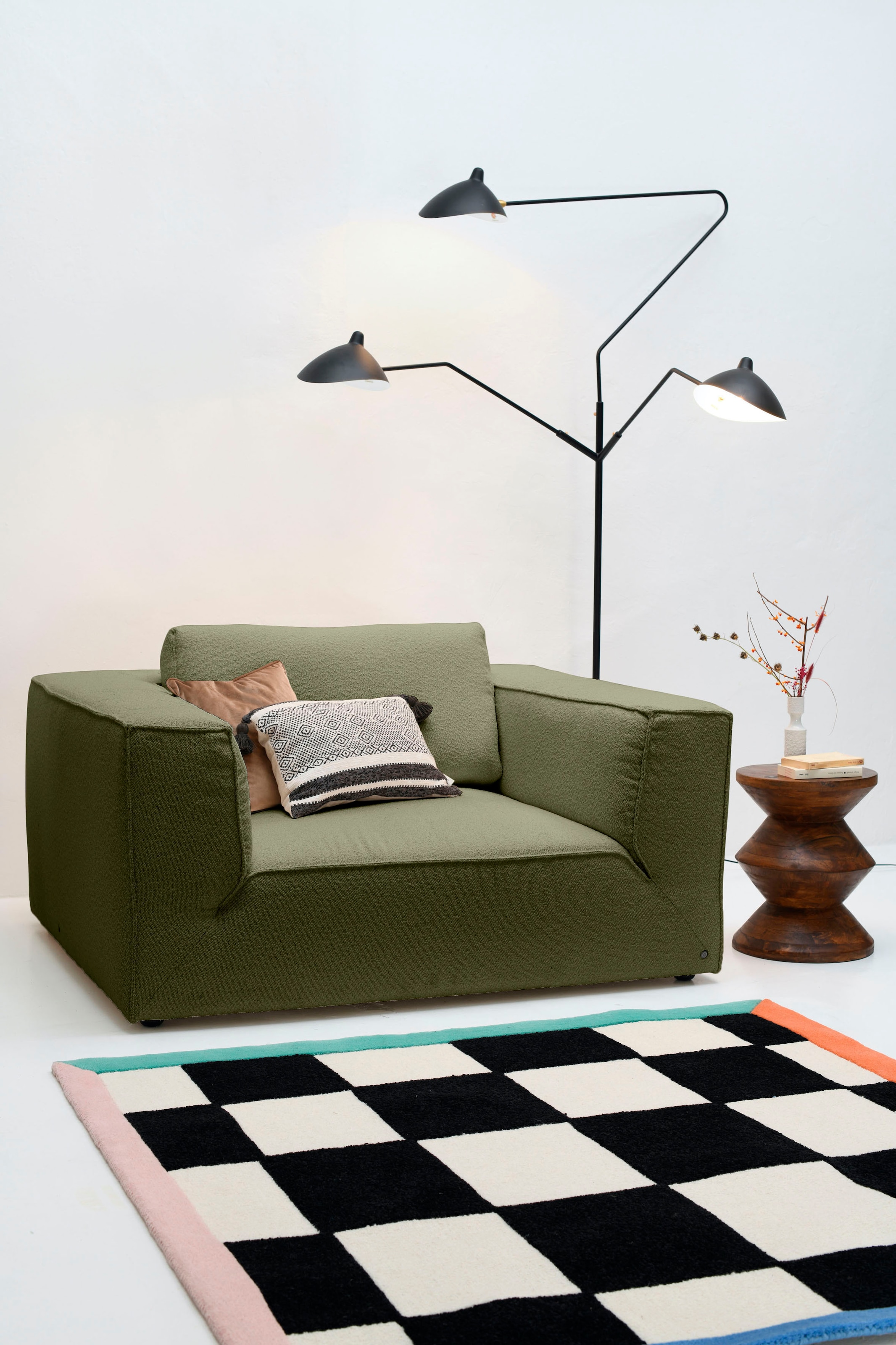 TOM TAILOR HOME Loveseat "BIG CUBE STYLE", mit bequemen Stegkissen, extra g günstig online kaufen