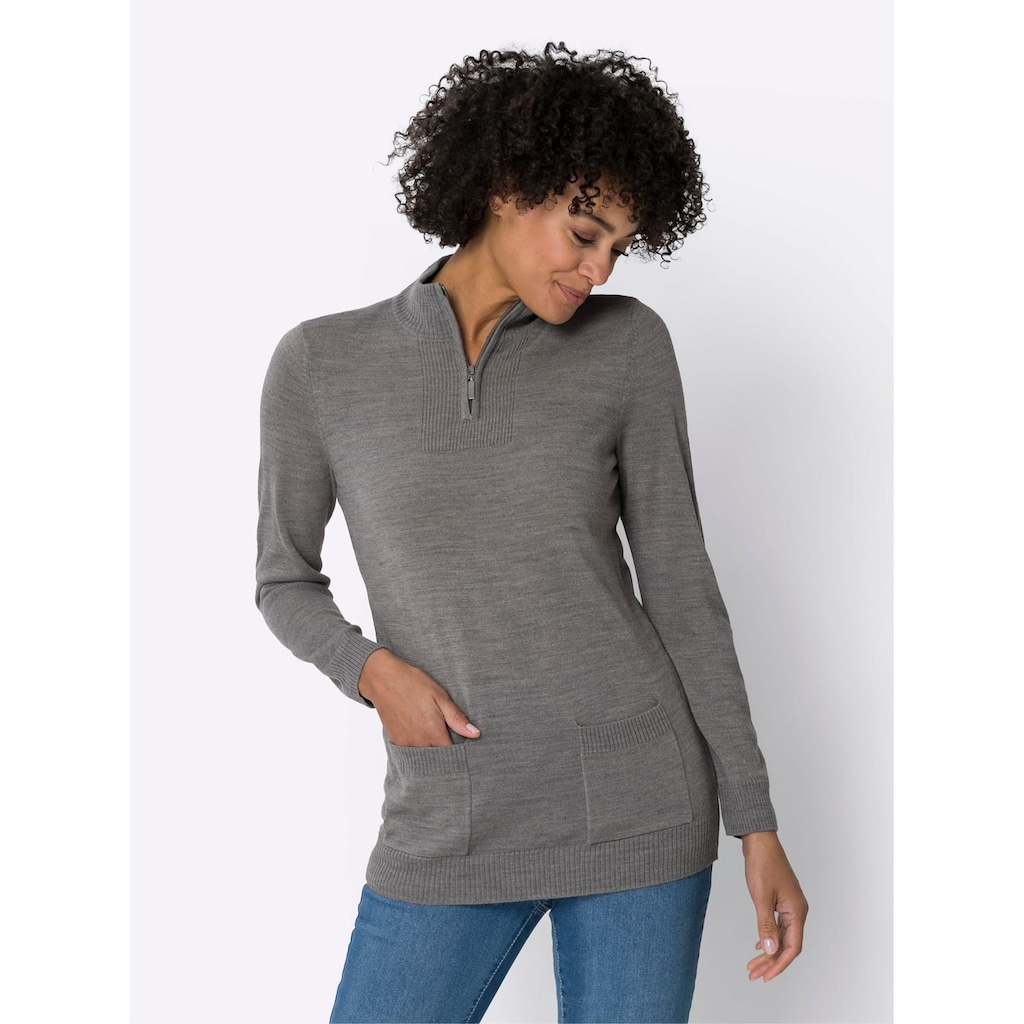 Classic Basics Stehkragenpullover »Pullover«